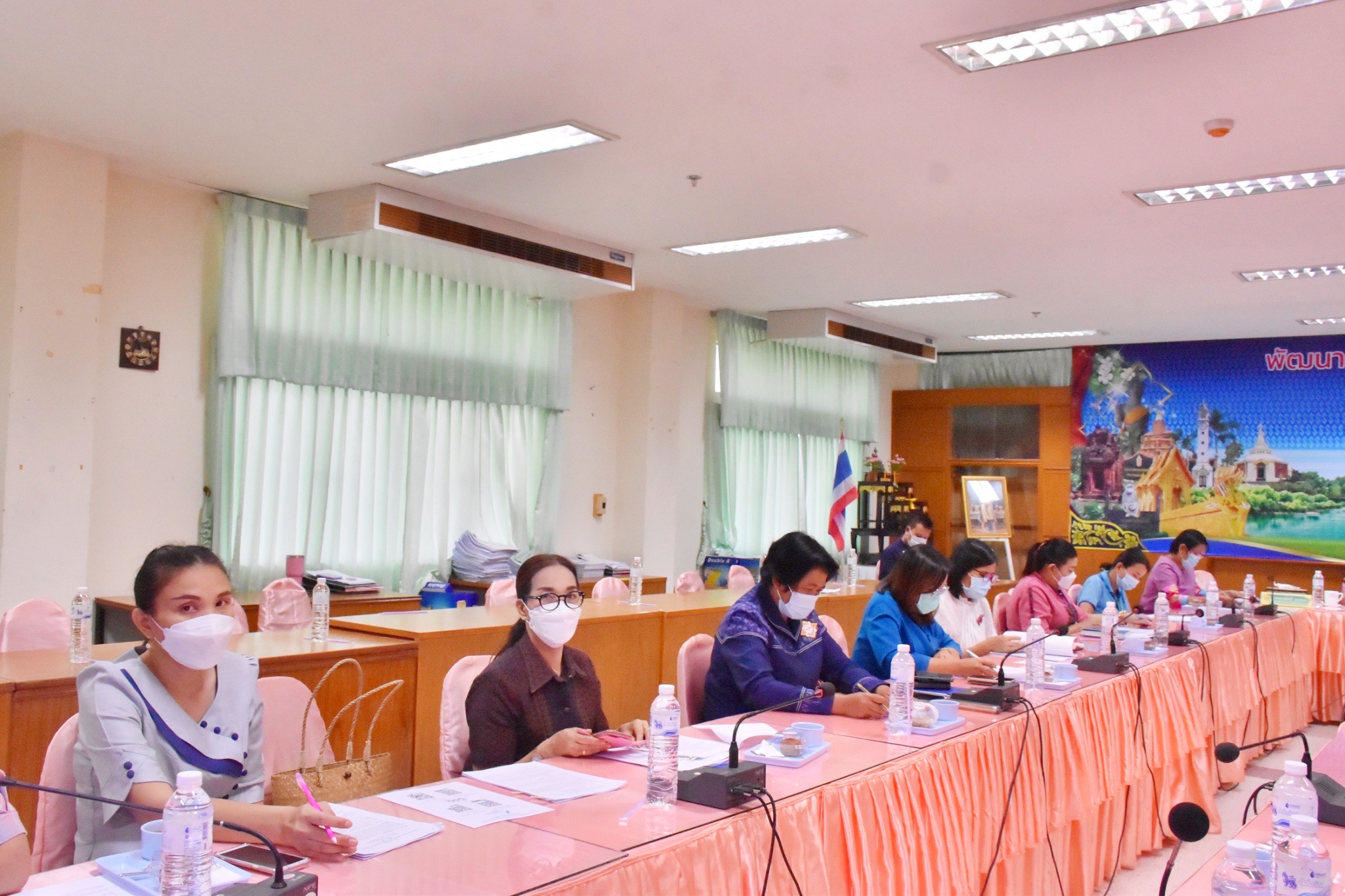 พช.มหาสารคามประชุมคณะทำงานด้านการพัฒนาเศรษฐกิจฐานรากและประชารัฐจังหวัดมหาสารคาม (E๓) และผู้เกี่ยวข้องครั้งที่ ๑ / ๒๕๖๕