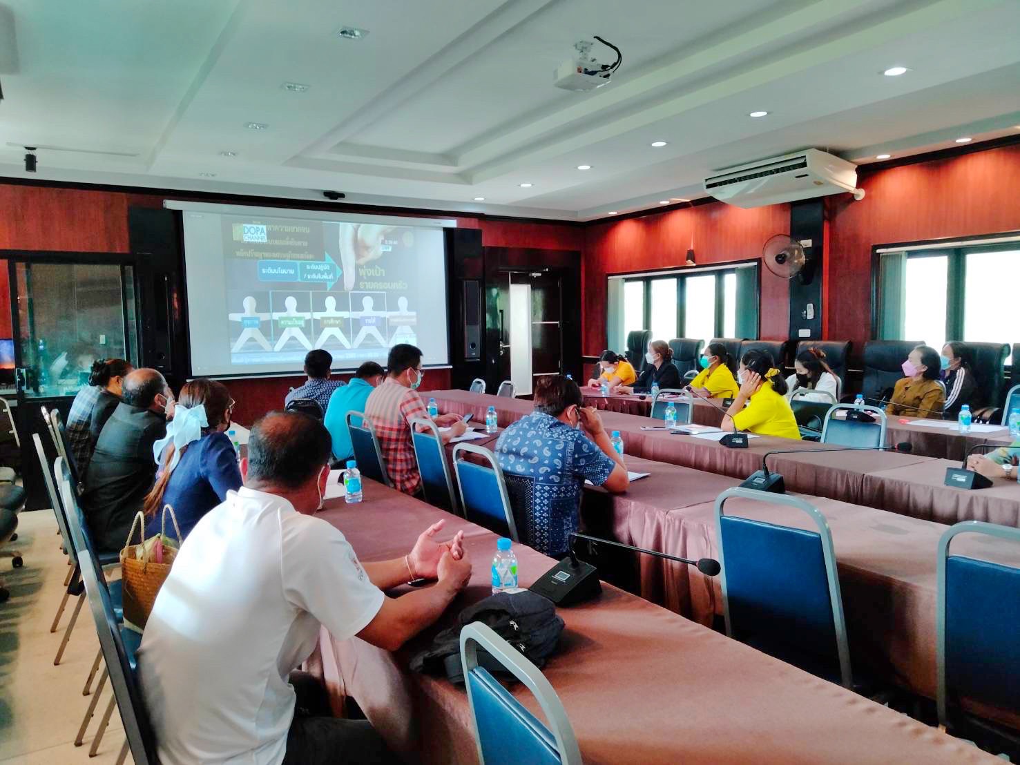 จังหวัดมหาสารคาม ร่วมประชุมเชิงปฏิบัติการเพื่อซักซ้อมแนวทางการขับเคลื่อน ศูนย์อำนวยการขจัดความยากจนและพัฒนาคนทุกช่วงวัยอย่างยั่งยืน ตามหลักปรัชญาของเศรษฐกิจพอเพียง (ศจพ.) ในระดับพื้นที่ ปีงบประมาณ พ.ศ. 2565 (ภาคตะวันออกเฉียงเหนือ)