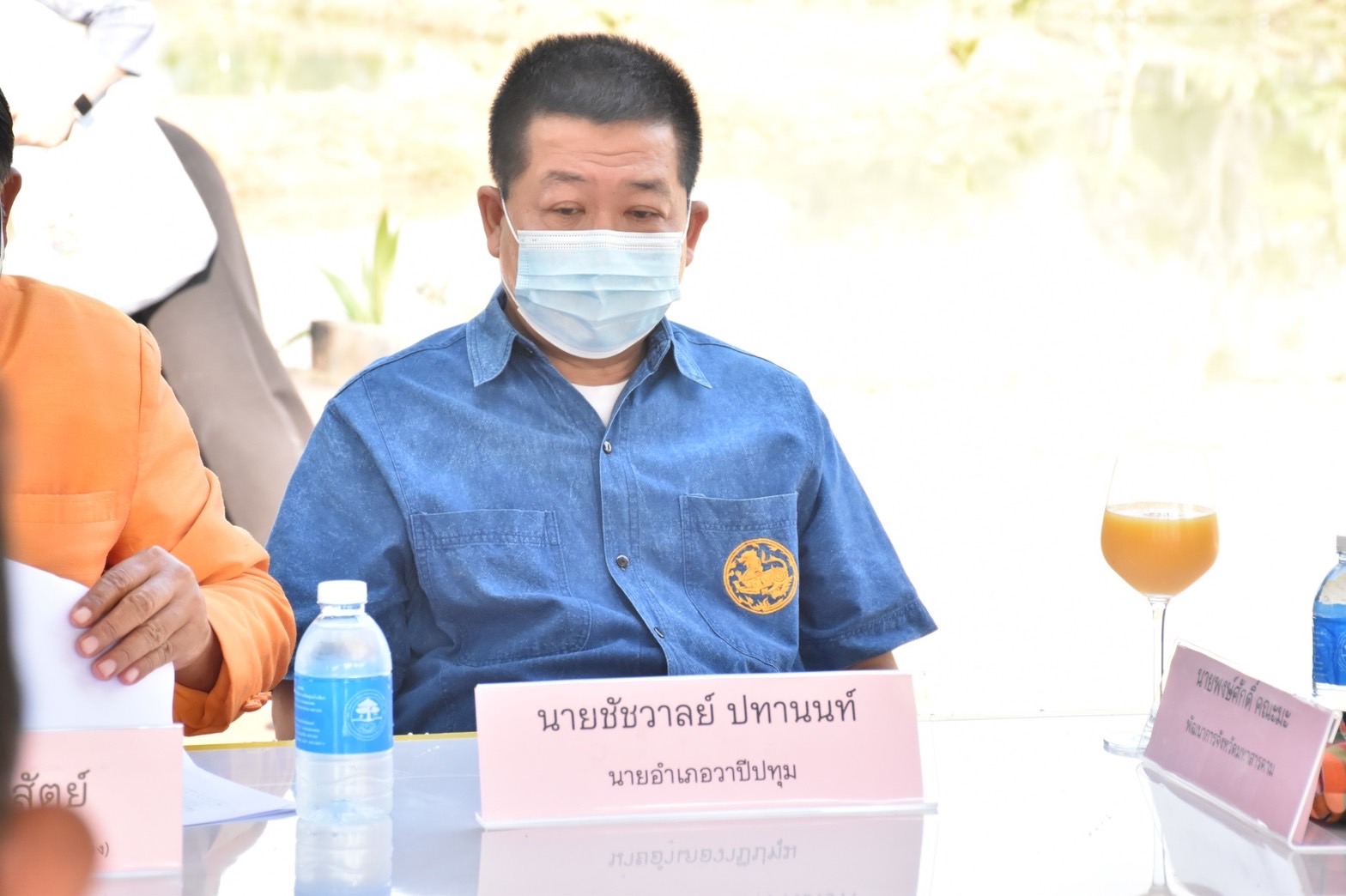 รองอธิบดี พช.(นายสุรศักดิ์ อักษรกุล) พร้อมคณะ ติดตามการดำเนินงานกลุ่มออมทรัพย์เพื่อการผลิต พื้นที่จังหวัดมหาสารคาม