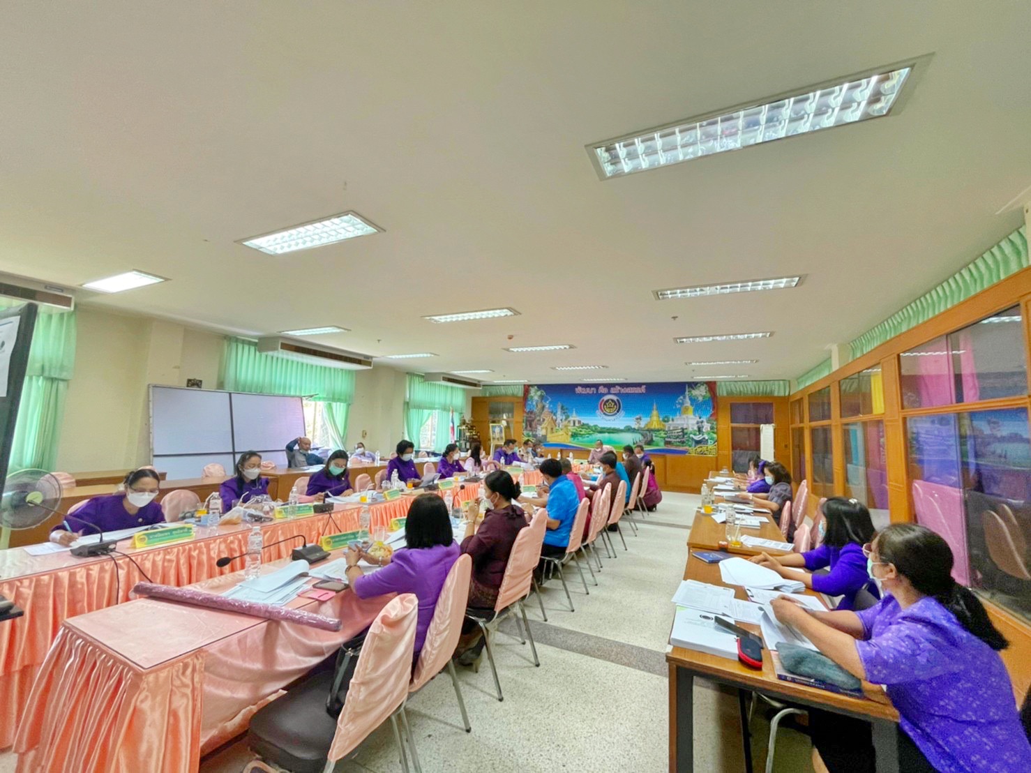 พช.มหาสารคาม ประชุมประจำเดือนสำนักงานพัฒนาชุมชนจังหวัดมหาสารคาม ครั้งที่ 4