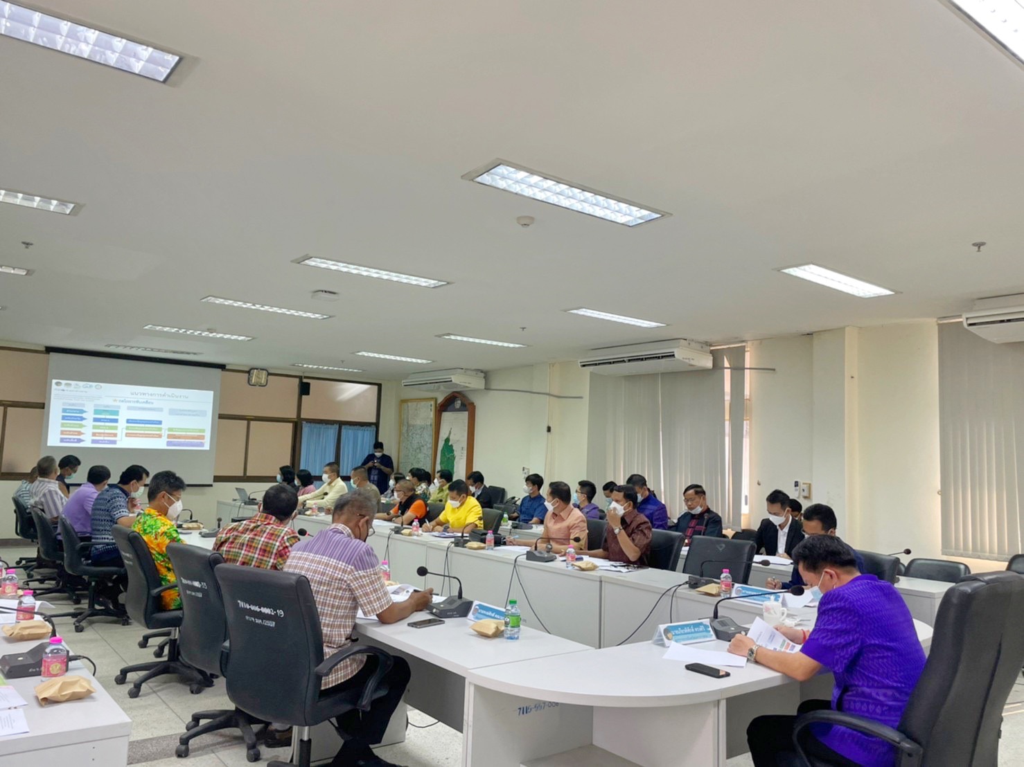 พช.มหาสารคามประชุมคณะกรรมการบริหารศูนย์อำนวยการขจัดความยากจนและพัฒนาคนทุกช่วงวัยอย่างยั่งยืนตามหลักปรัชญาของเศรษฐกิจพอเพียงจังหวัดมหาสารคาม (คจพ.จ.)