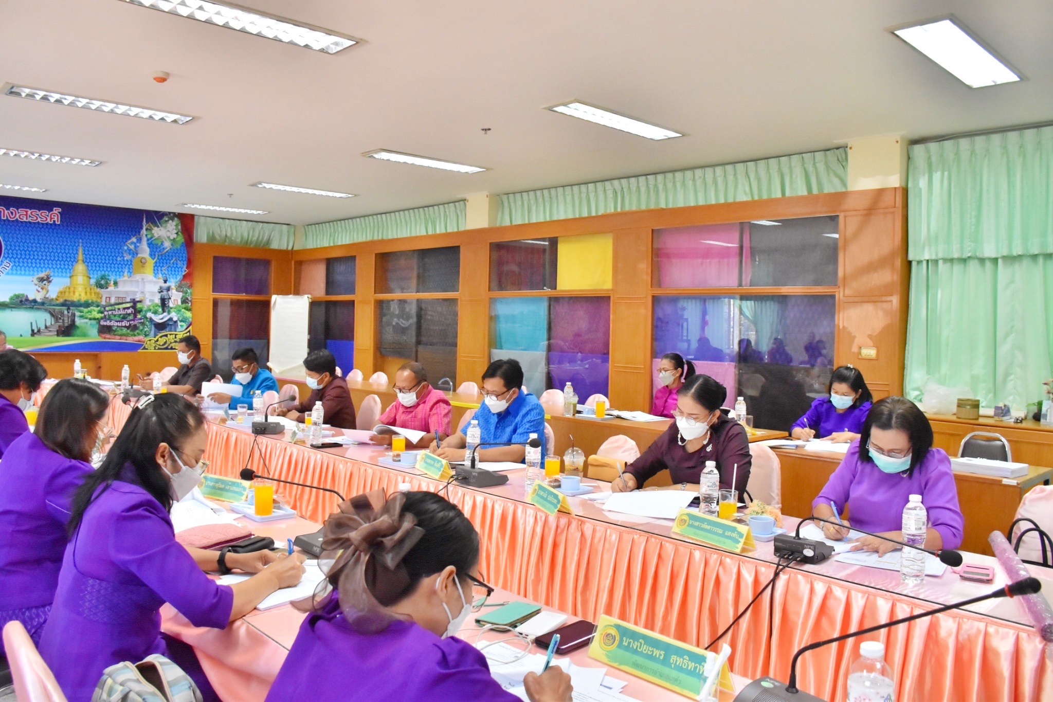 พช.มหาสารคาม ประชุมประจำเดือนสำนักงานพัฒนาชุมชนจังหวัดมหาสารคาม ครั้งที่ 4
