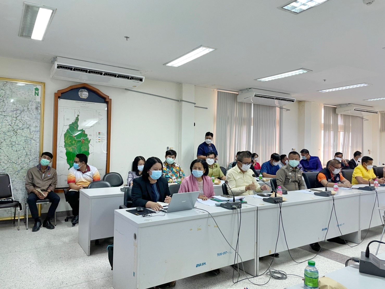 พช.มหาสารคามประชุมคณะกรรมการบริหารศูนย์อำนวยการขจัดความยากจนและพัฒนาคนทุกช่วงวัยอย่างยั่งยืนตามหลักปรัชญาของเศรษฐกิจพอเพียงจังหวัดมหาสารคาม (คจพ.จ.)