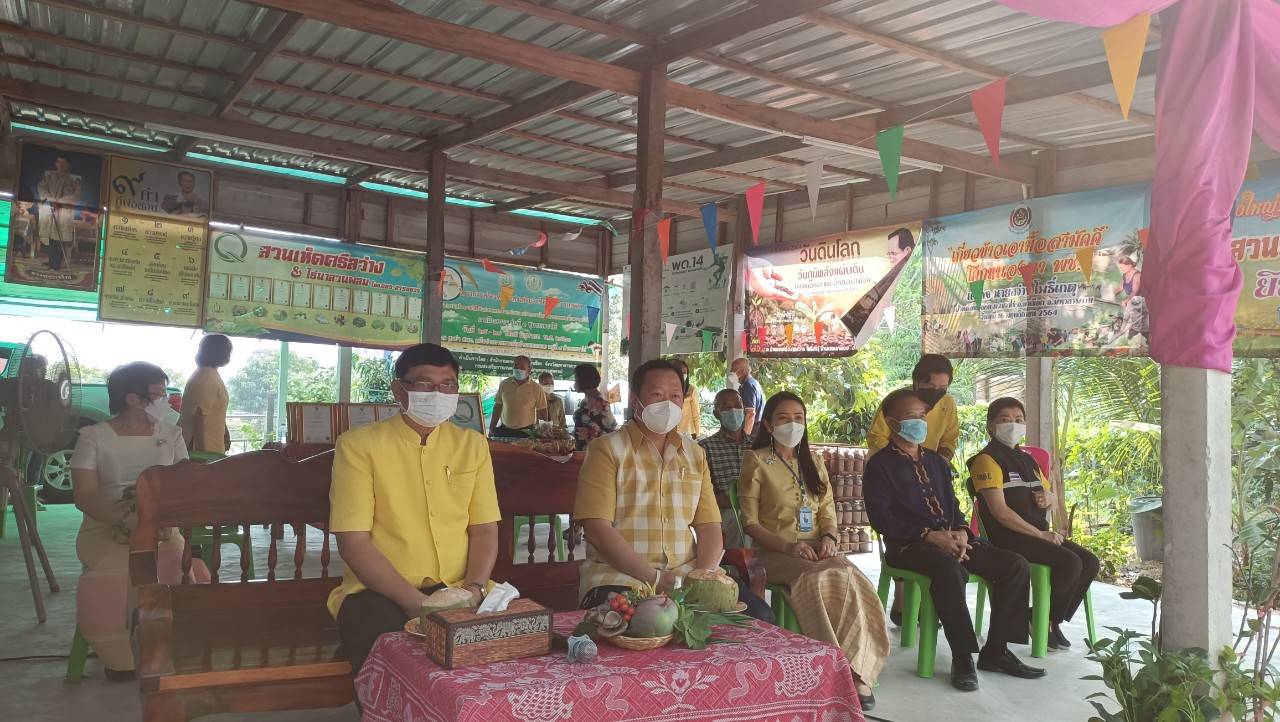 นายธรรมนูญ  แก้วคำ รองผู้ว่าราชการจังหวัดมหาสารคาม เยี่ยมชม ศูนย์ผู้นำจิตอาสาพัฒนาชุมชน ตำบลเขวาไร่ อำเภอนาเชือก