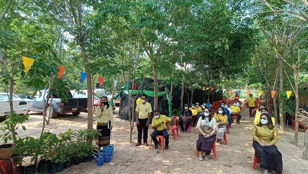 นายธรรมนูญ  แก้วคำ รองผู้ว่าราชการจังหวัดมหาสารคาม เยี่ยมชม ศูนย์ผู้นำจิตอาสาพัฒนาชุมชน ตำบลเขวาไร่ อำเภอนาเชือก