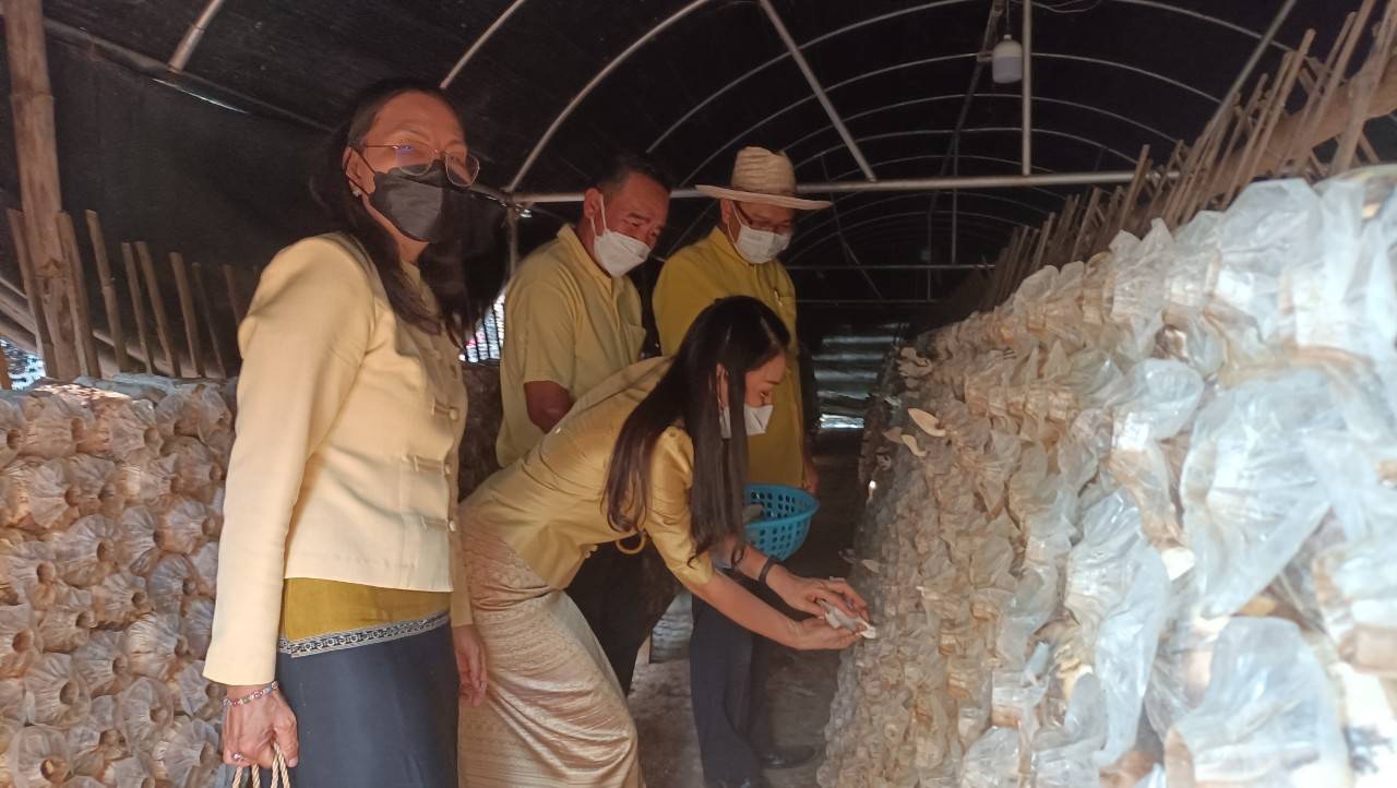 นายธรรมนูญ  แก้วคำ รองผู้ว่าราชการจังหวัดมหาสารคาม เยี่ยมชม ศูนย์ผู้นำจิตอาสาพัฒนาชุมชน ตำบลเขวาไร่ อำเภอนาเชือก