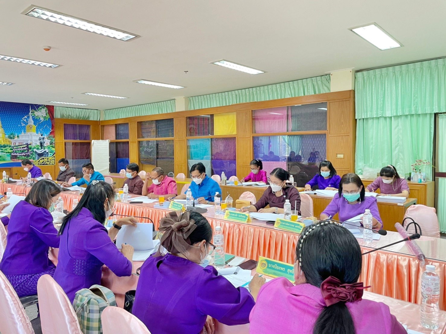 พช.มหาสารคาม ประชุมประจำเดือนสำนักงานพัฒนาชุมชนจังหวัดมหาสารคาม ครั้งที่ 4