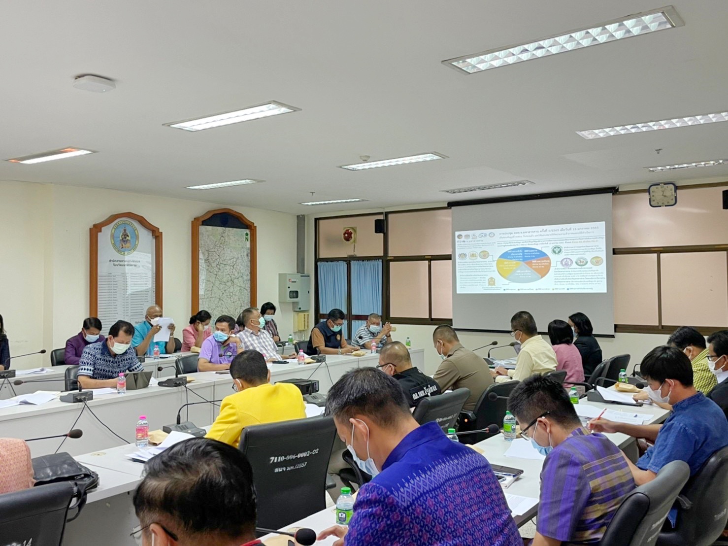 พช.มหาสารคามประชุมคณะกรรมการบริหารศูนย์อำนวยการขจัดความยากจนและพัฒนาคนทุกช่วงวัยอย่างยั่งยืนตามหลักปรัชญาของเศรษฐกิจพอเพียงจังหวัดมหาสารคาม (คจพ.จ.)
