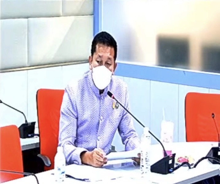พช.มหาสารคามเข้ารับการประชุมชี้แจงแนวทางการดำเนินงานโครงการพัฒนาชุมชนใสสะอาด ประจำปีงบประมาณ พศ. 2565 ผ่านระบบ Video Conference และผ่านระบบทีวี พช.