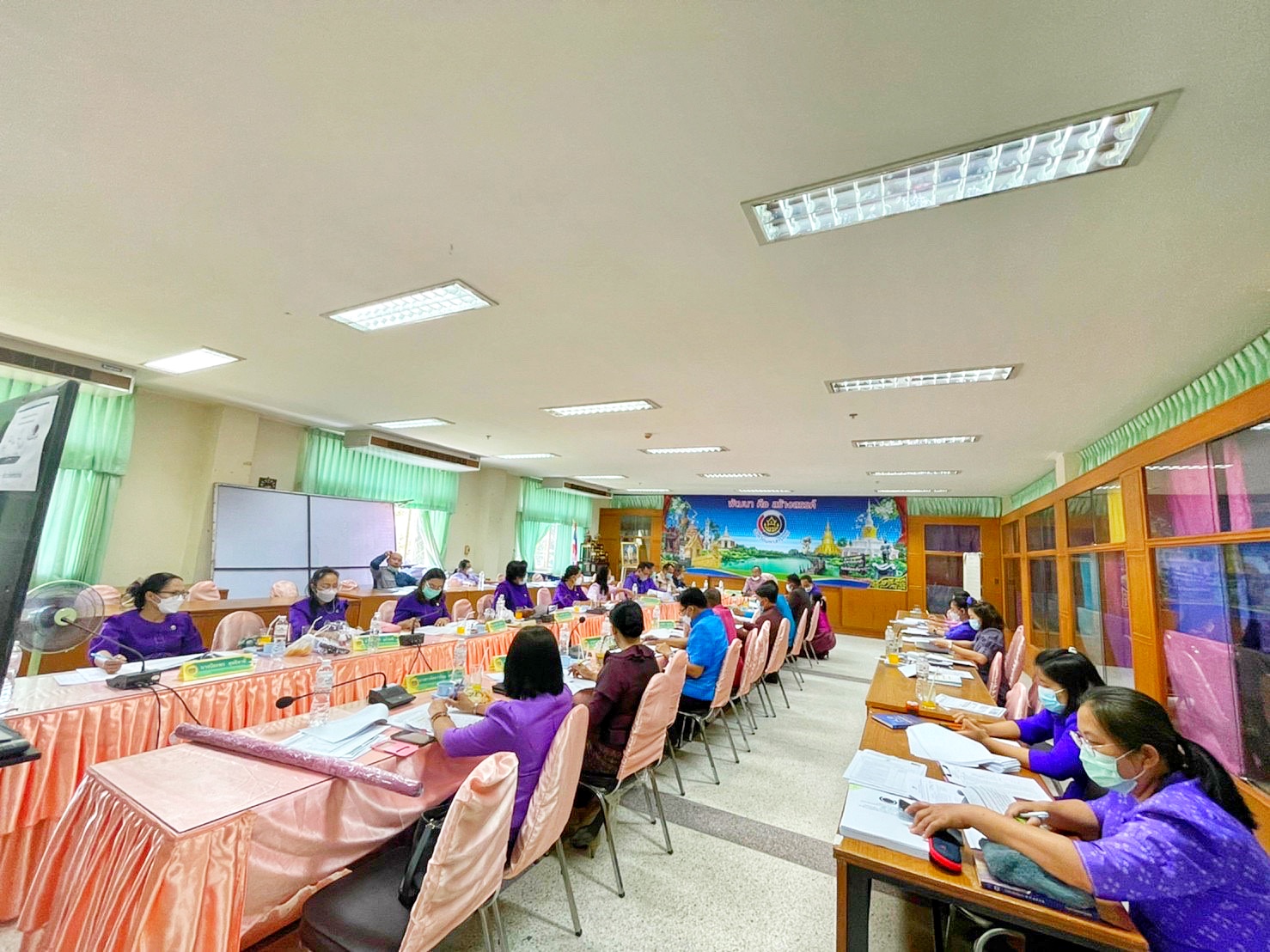 พช.มหาสารคาม ประชุมประจำเดือนสำนักงานพัฒนาชุมชนจังหวัดมหาสารคาม ครั้งที่ 4