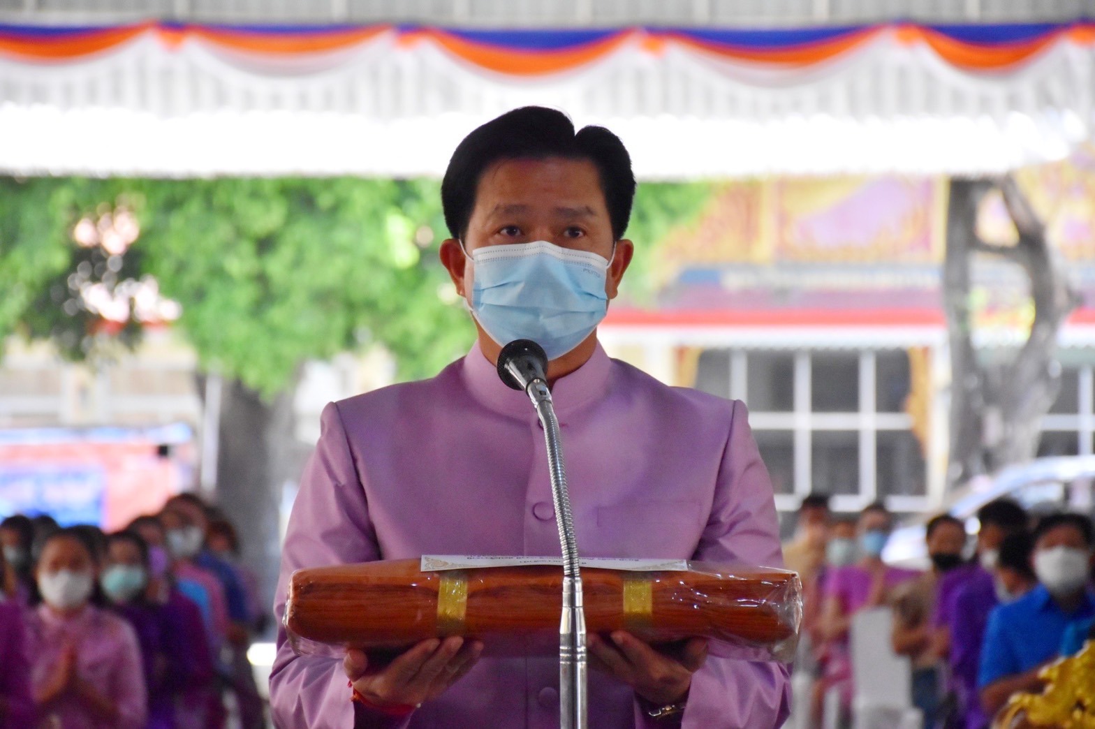 จังหวัดมหาสารคาม จัดพิธี “ทอดผ้าป่ามหากุศลสมทบกองทุนพัฒนาเด็กชนบท ในพระราชูปถัมภ์ สมเด็จพระเทพรัตนราชสุดาฯ สยามบรมราชกุมารี”