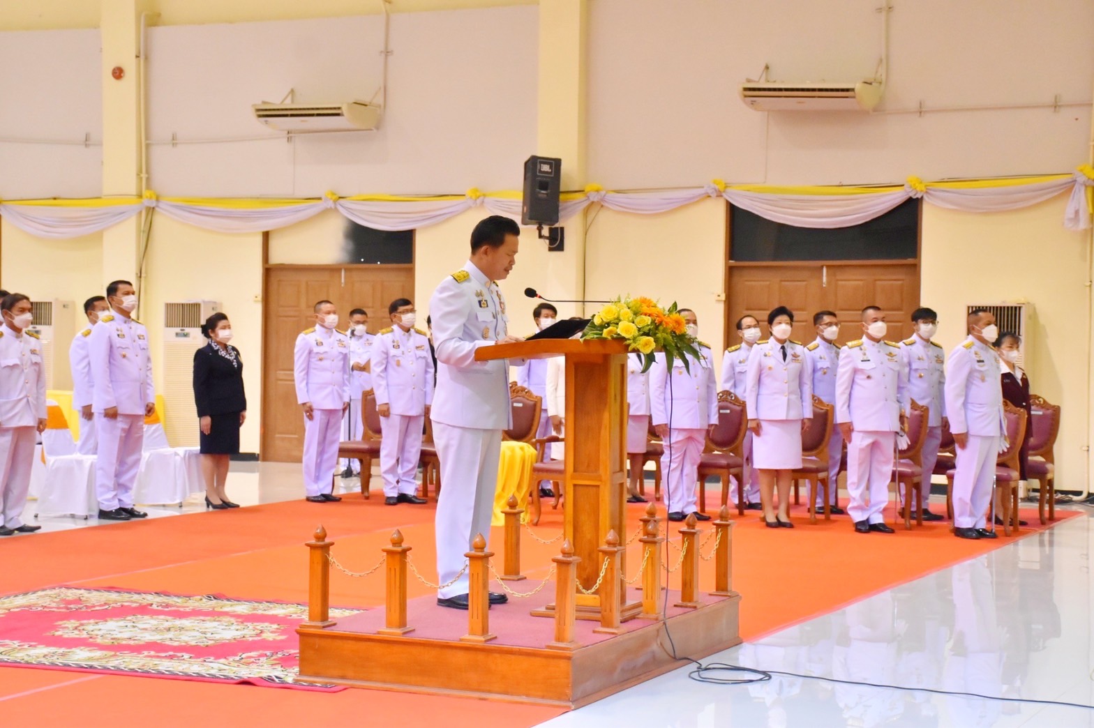 พช.มหาสารคาม เข้าร่วมงานรัฐพิธีถวายราชสักการะเนื่องใน “วันพระบาทสมเด็จพระพุทธยอดฟ้าจุฬาโลกมหาราชและวันที่ระลึกมหาจักรีบรมราชวงศ์”