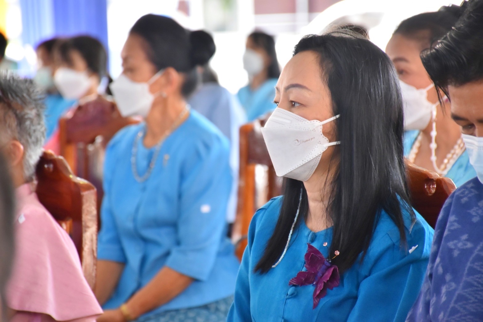 จังหวัดมหาสารคาม จัดแถลงข่าวการประดิษฐ์ผีเสื้อเพื่อนำไปประดับในนิทรรศการเฉลิมพระเกียรติ สมเด็จพระนางเจ้าสิริกิติ์ พระบรมราชินีนาถ พระบรมราชชนนีพันปีหลวง เนื่องในโอกาสมหามงคลเฉลิมพระชนมพรรษา 90 พรรษา 12 สิงหาคม 2565