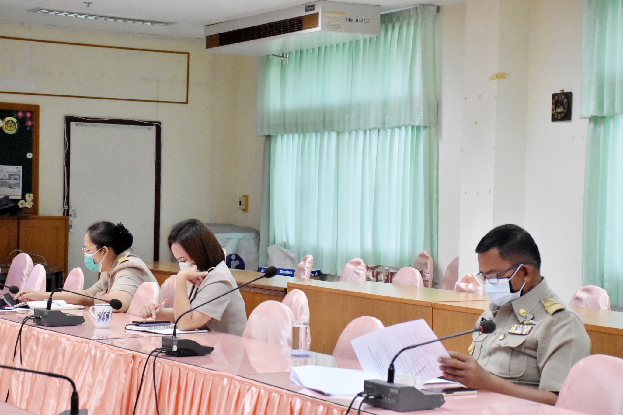พช.มหาสารคามร่วมประชุมกรมการพัฒนาชุมชน ประจำเดือนพฤษภาคม 2565 ผ่านระบบการประชุมทางไกล(Video Conference)