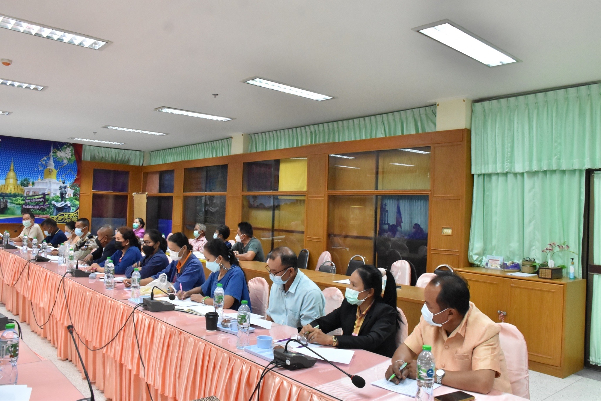 พช.มหาสารคามประชุมการจัดตั้งคณะกรรมการเครือข่าย โคก หนอง นา พัฒนาชุมชน จังหวัดมหาสารคาม ครั้งที่ ๑/๒๕๖๕