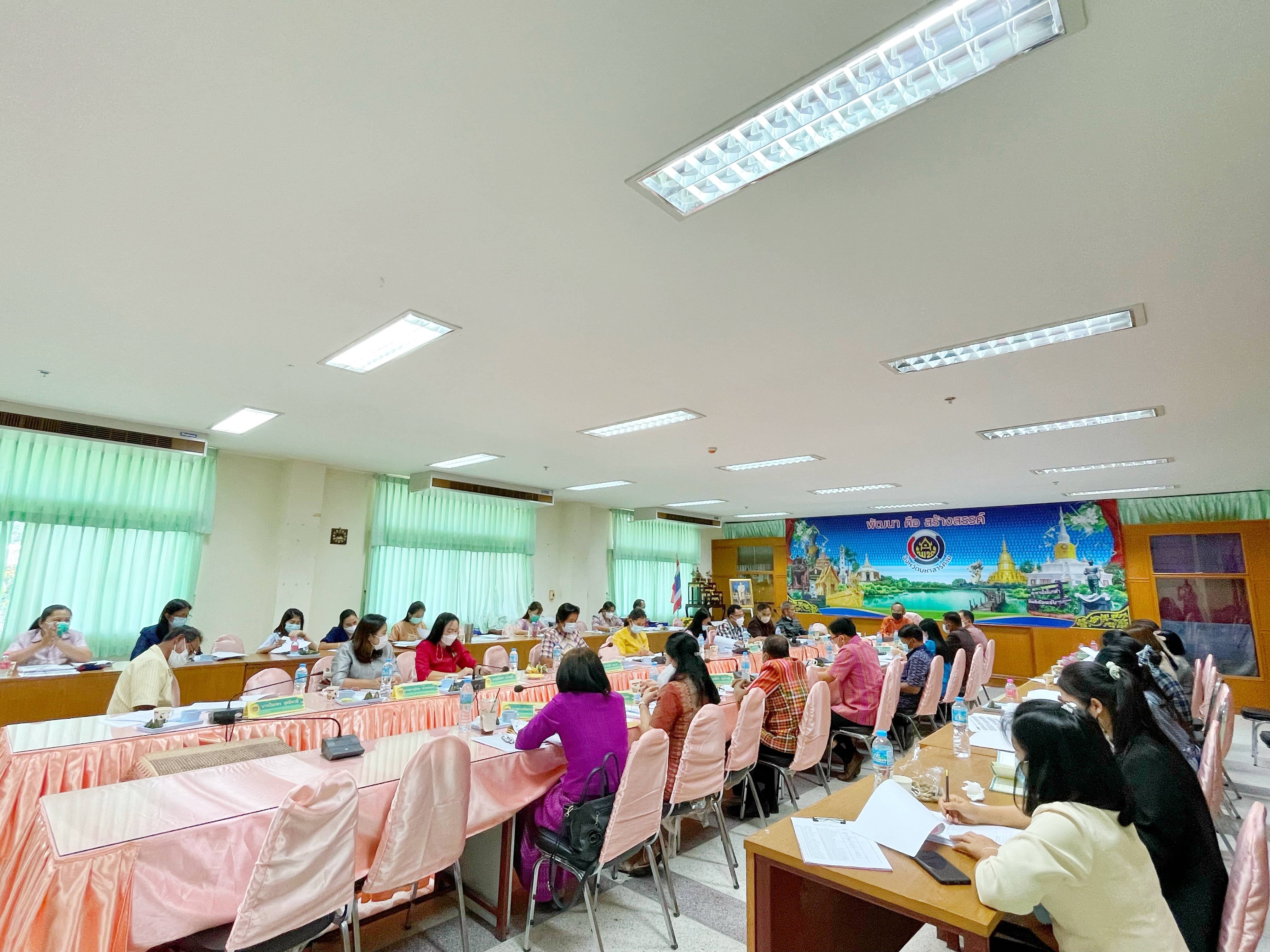 การประชุมประจำเดือนสำนักงานพัฒนาชุมชนจังหวัดมหาสารคาม ครั้งที่ 5/2565