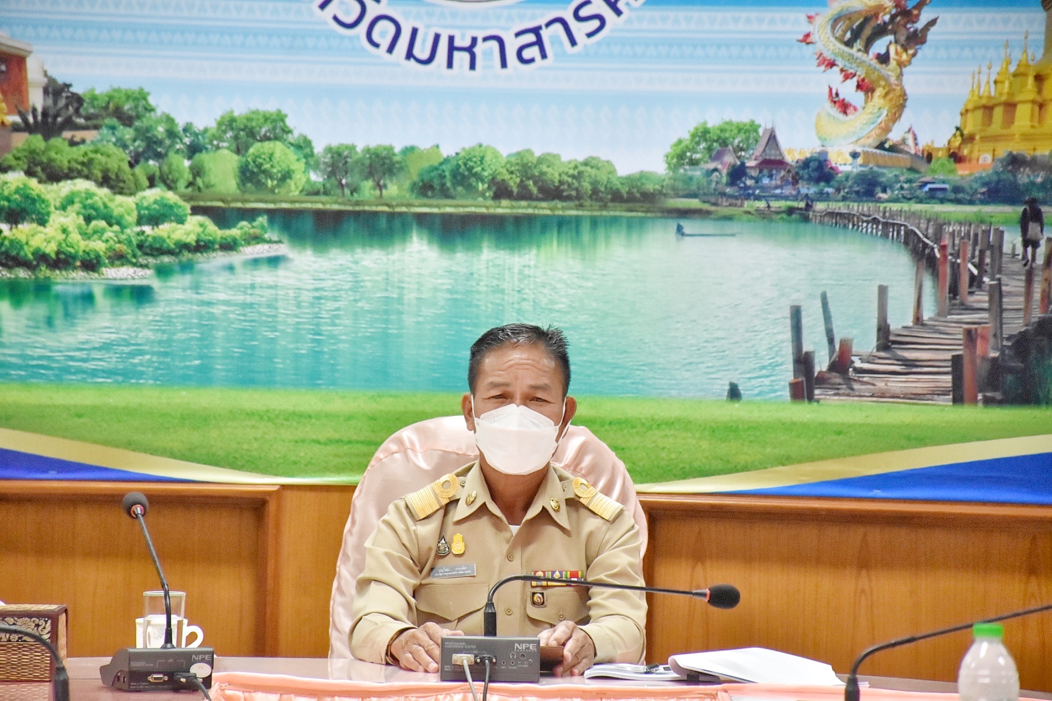 พช.มหาสารคามร่วมประชุมกรมการพัฒนาชุมชน ประจำเดือนพฤษภาคม 2565 ผ่านระบบการประชุมทางไกล(Video Conference)
