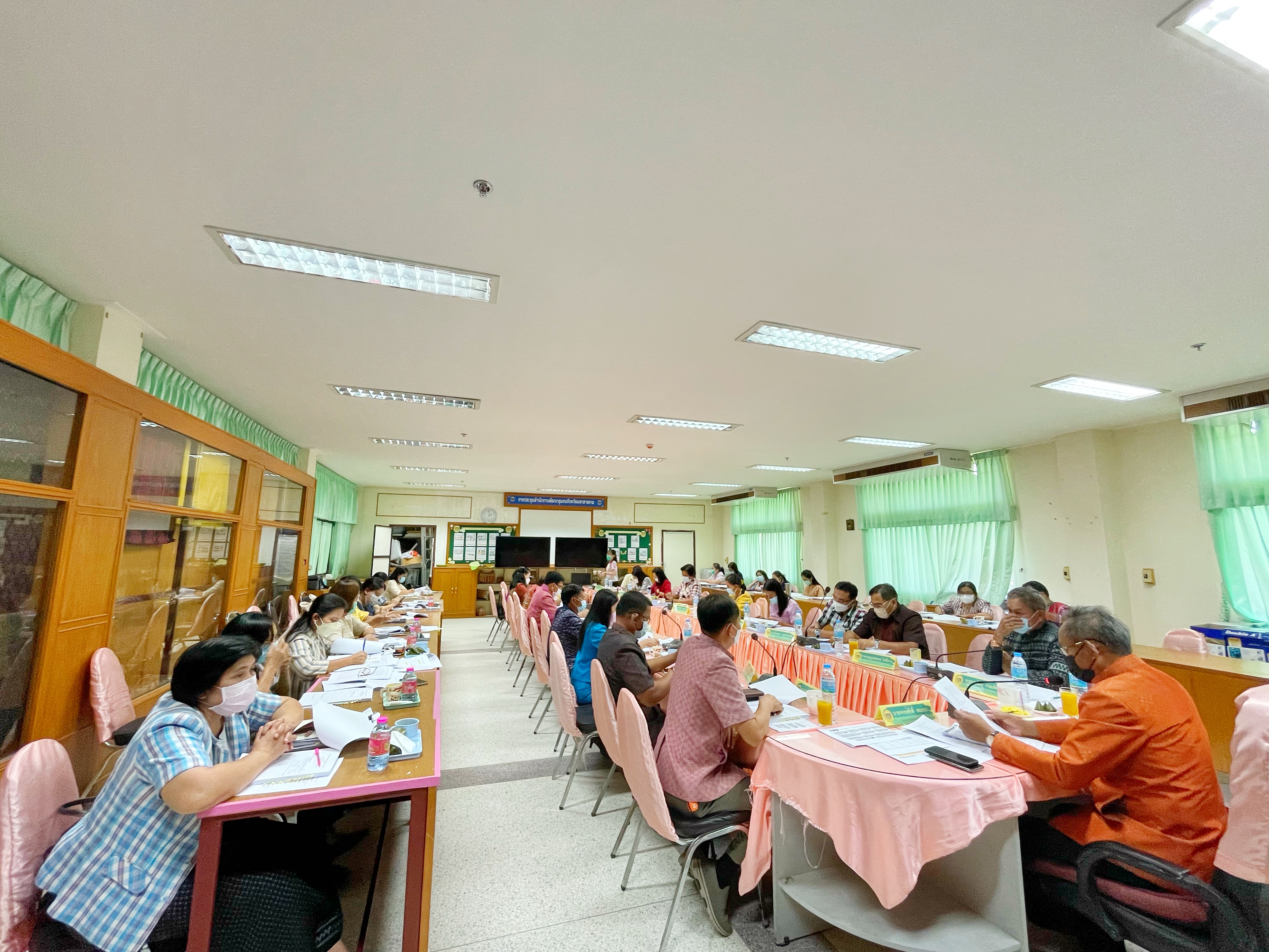 การประชุมประจำเดือนสำนักงานพัฒนาชุมชนจังหวัดมหาสารคาม ครั้งที่ 5/2565
