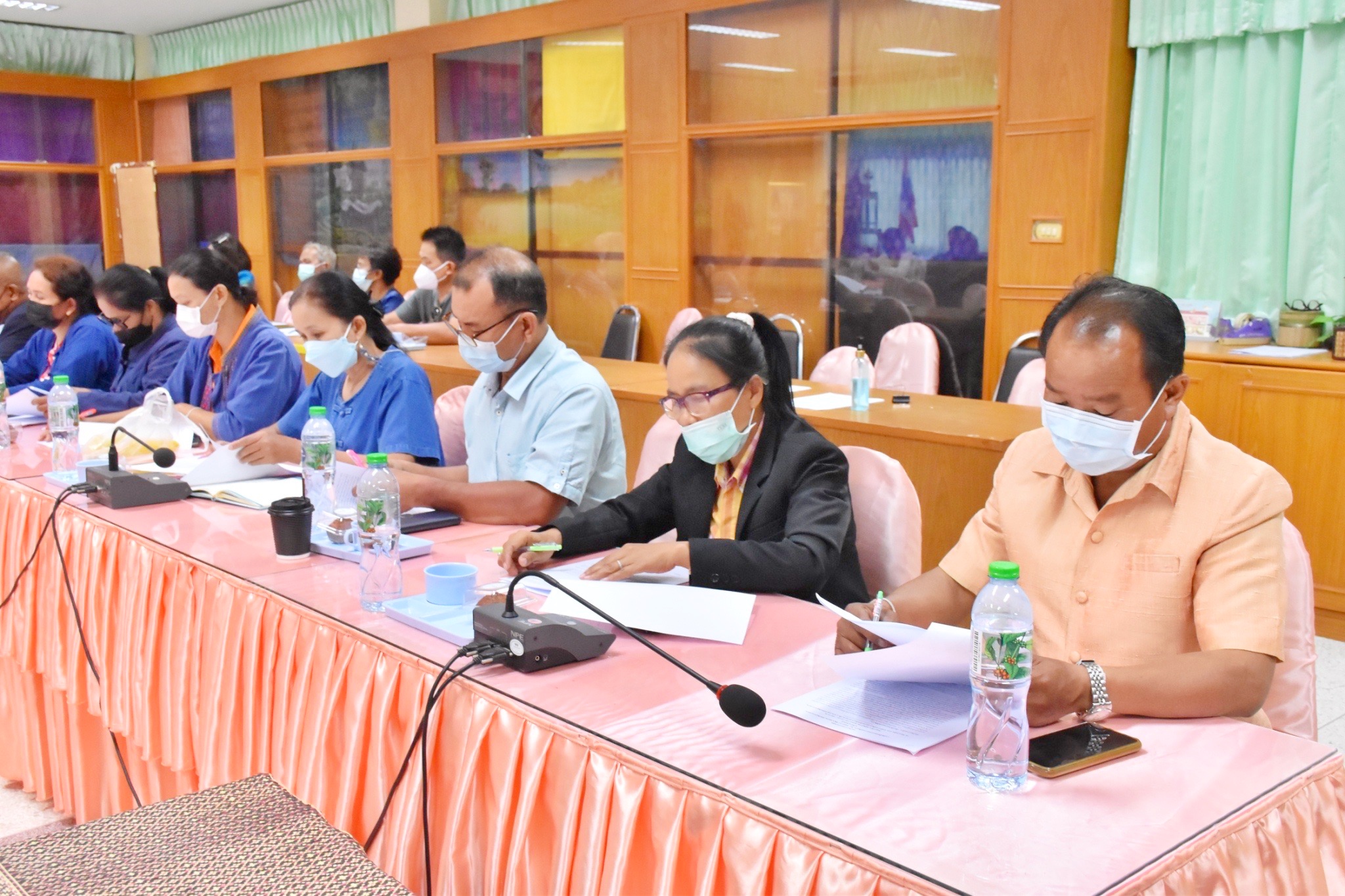 พช.มหาสารคามประชุมการจัดตั้งคณะกรรมการเครือข่าย โคก หนอง นา พัฒนาชุมชน จังหวัดมหาสารคาม ครั้งที่ ๑/๒๕๖๕