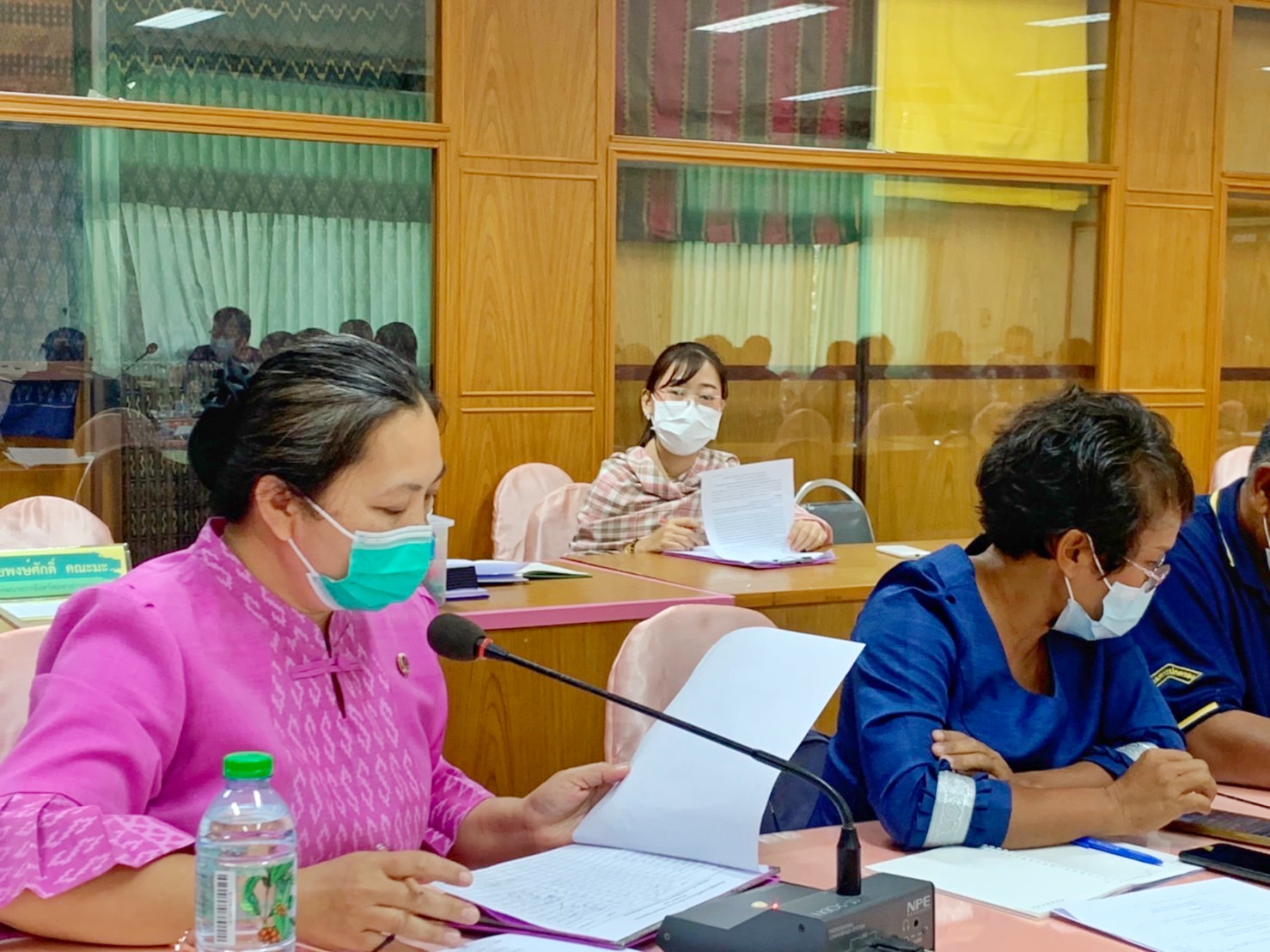 พช.มหาสารคามประชุมการจัดตั้งคณะกรรมการเครือข่าย โคก หนอง นา พัฒนาชุมชน จังหวัดมหาสารคาม ครั้งที่ ๑/๒๕๖๕