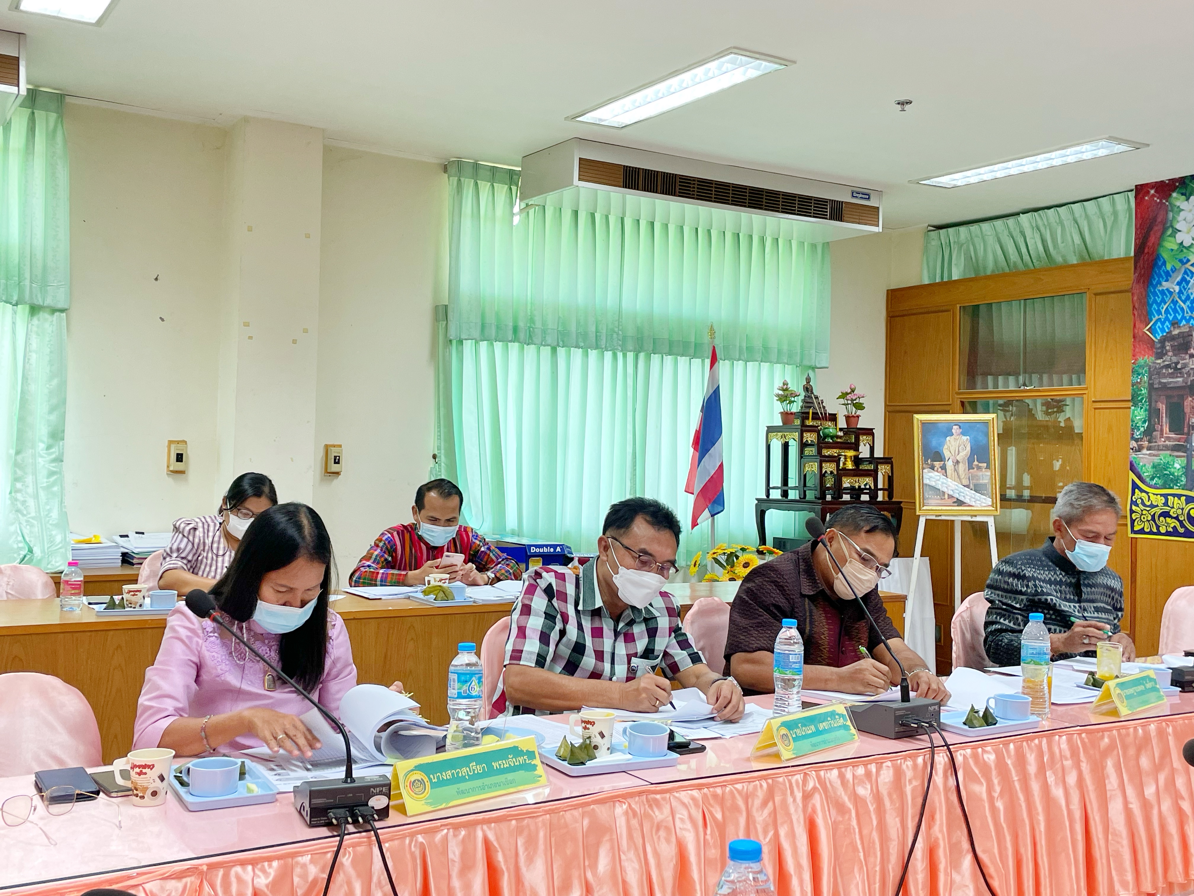 การประชุมประจำเดือนสำนักงานพัฒนาชุมชนจังหวัดมหาสารคาม ครั้งที่ 5/2565