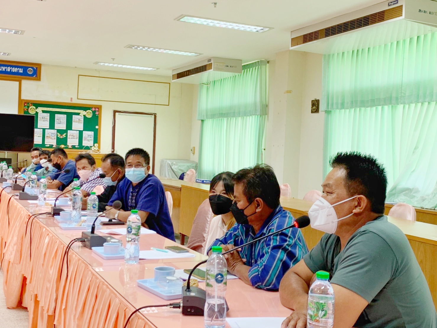พช.มหาสารคามประชุมการจัดตั้งคณะกรรมการเครือข่าย โคก หนอง นา พัฒนาชุมชน จังหวัดมหาสารคาม ครั้งที่ ๑/๒๕๖๕