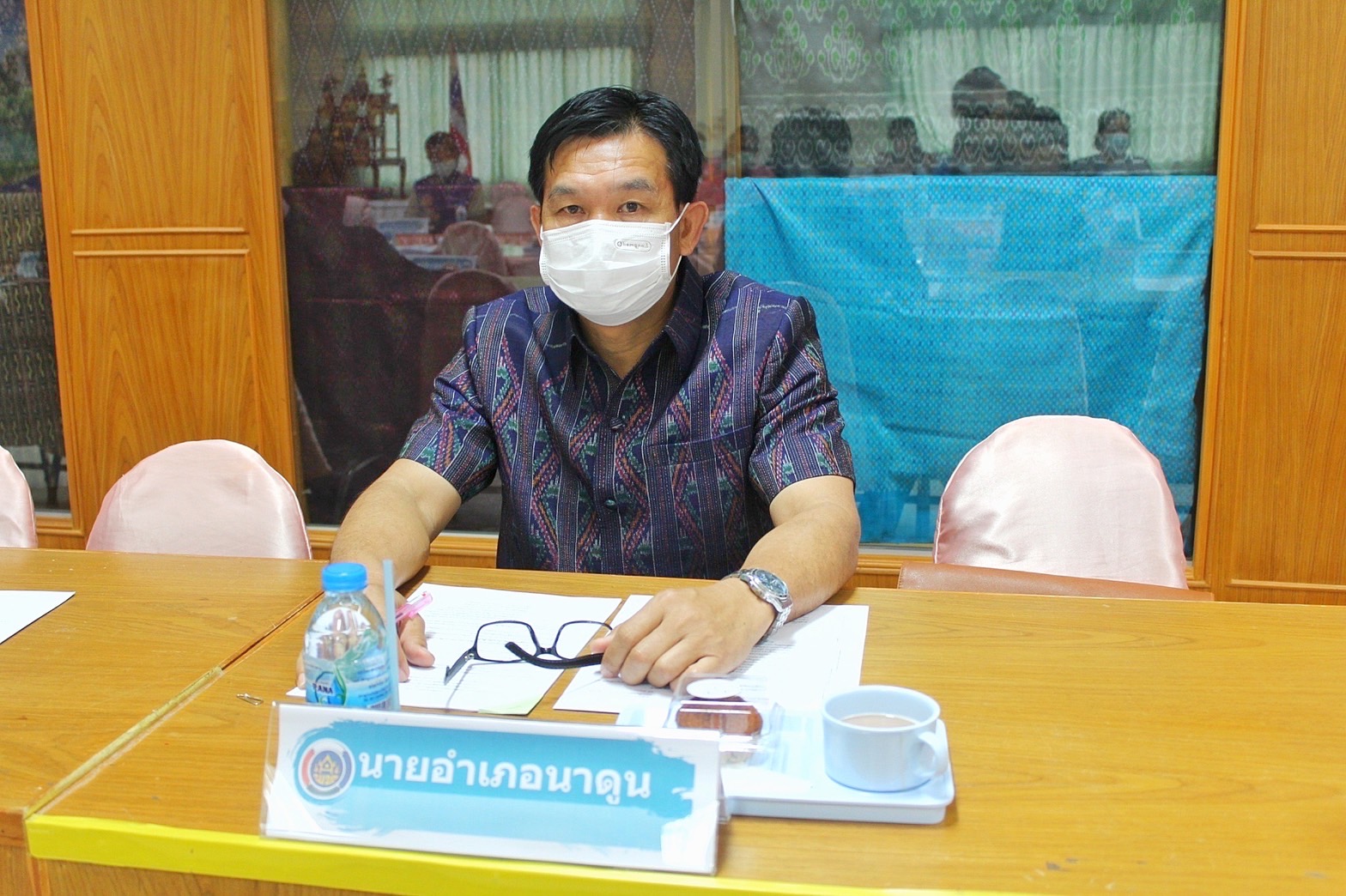 รองผู้ว่าราชการจังหวัดมหาสารคาม “ประชุมคณะทำงานรับผิดชอบตามมิติของปัญหาการขจัดความยากจนและพัฒนาคนทุกช่วงวัยอย่างยั่งยืน ตามหลักปรัชญาของเศรษฐกิจพอเพียงจังหวัดมหาสารคาม” (มิติปัญหาด้านสุขภาพ มิติด้านการศึกษา  และมิติด้านการเข้าถึงบริการภาครัฐ)