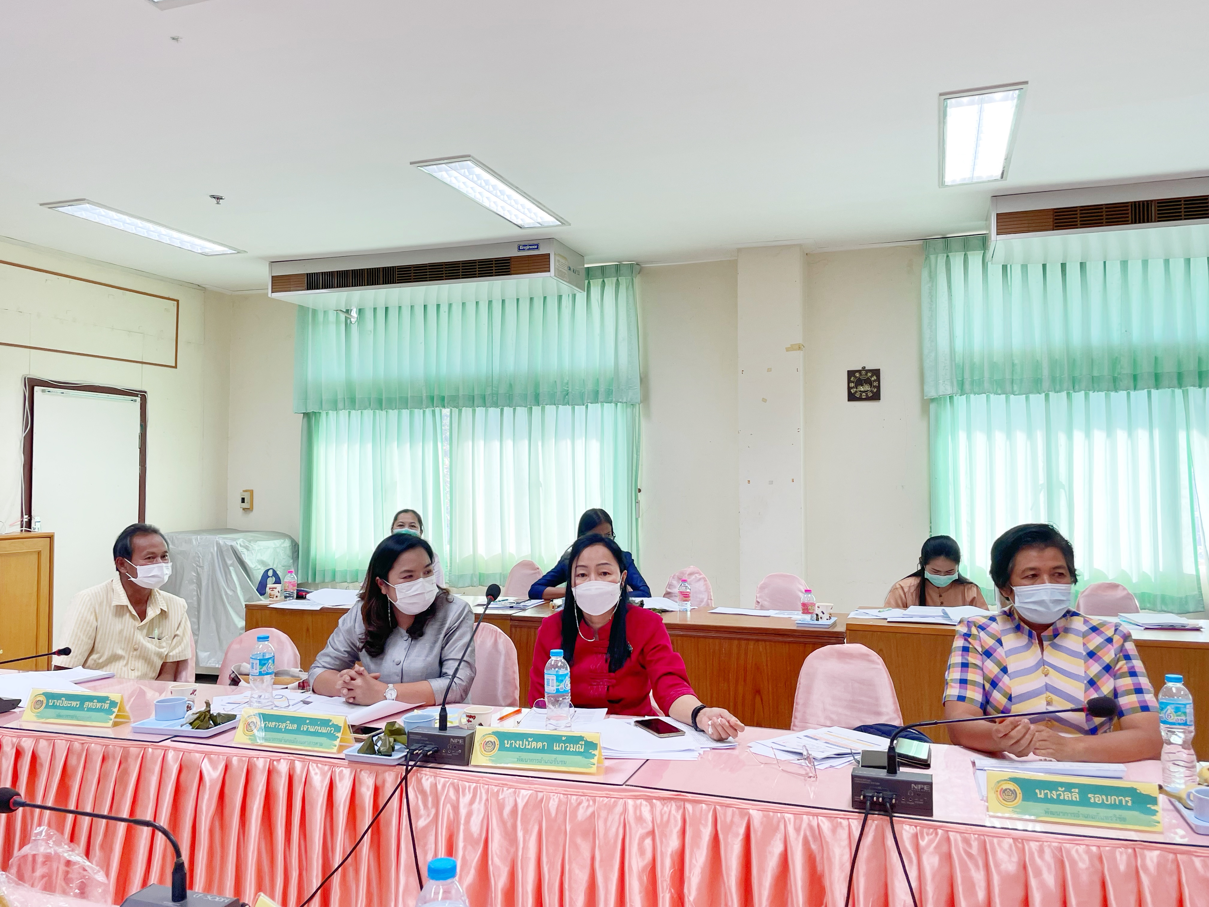 การประชุมประจำเดือนสำนักงานพัฒนาชุมชนจังหวัดมหาสารคาม ครั้งที่ 5/2565