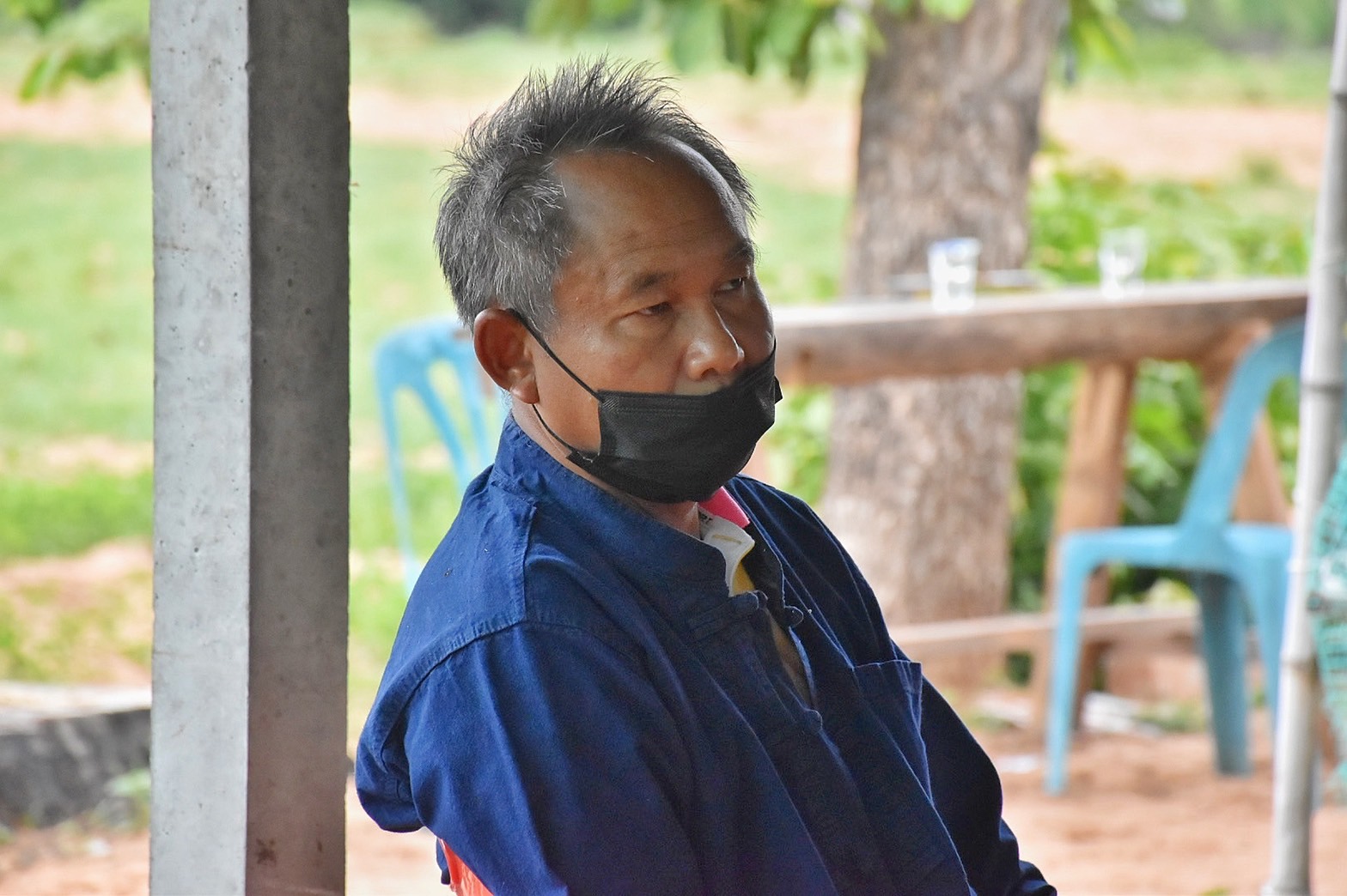 ผู้ว่าฯ มหาสารคาม นำทีมลงพื้นที่เยี่ยมให้กำลังใจ ครัวเรือนต้นแบบ โคก หนอง นา พัฒนาชุมชน อำเภอแกดำ จังหวัดมหาสารคาม