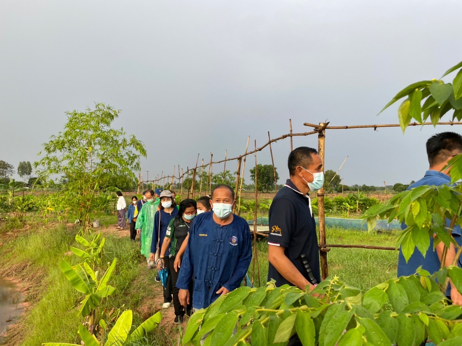 ? ผู้ว่าฯ มหาสารคาม นำทีมหัวหน้าส่วนราชการลงพื้นที่เยี่ยมเยียนให้กำลังใจ ครัวเรือนต้นแบบโคกหนองนาพัฒนาชุมชน อำเภอบรบือ จังหวัดมหาสารคาม