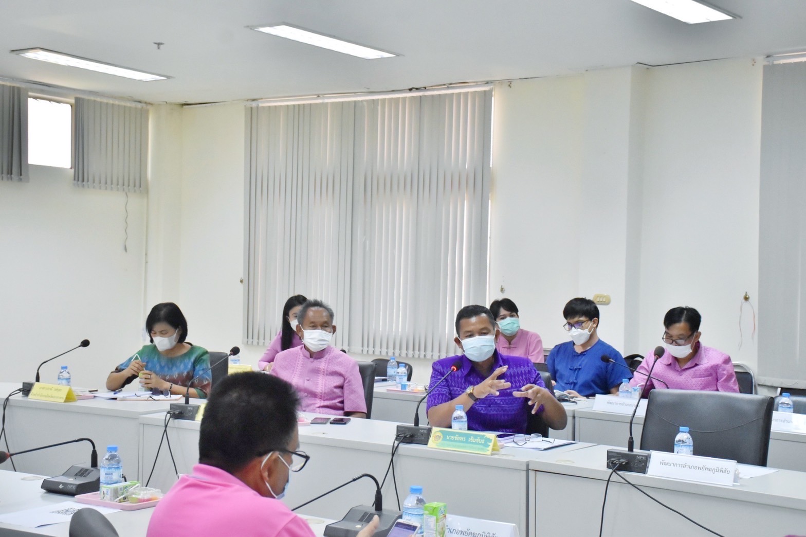 พช.มหาสารคาม ร่วมกับ สำนักงานจังหวัด เกษตรจังหวัด มหาวิทยาลัยมหาสารคาม ประชุมทีมขับเคลื่อนการดำเนินงาน ศจพ.จ.มหาสารคาม (มิติด้านรายได้)