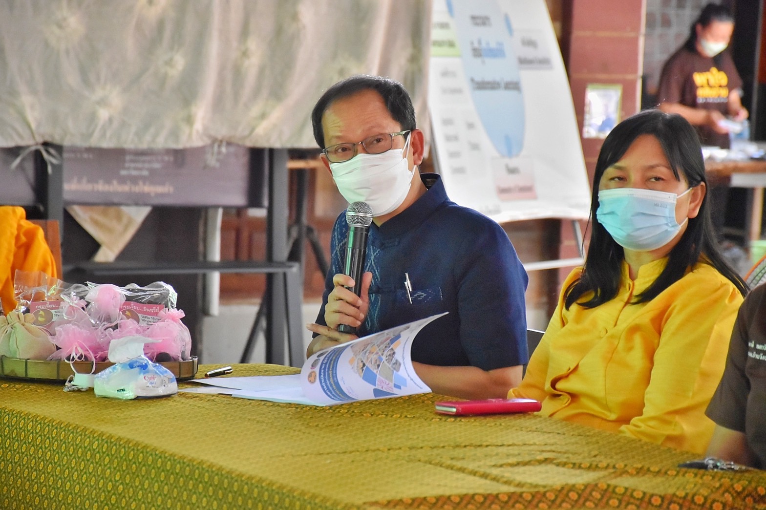 ศูนย์ผู้นำจิตอาสาพัฒนาชุมชนจังหวัดมหาสารคาม (ศูนย์เรียนรู้นวัตกรรมปลาบู่บ้านพลังปัญญา ต.หนองแสง อ.วาปีปทุม) เข้าร่วมกิจกรรมการประกวดผู้นำจิตอาสาพัฒนาชุมชนดีเด่น ระดับเขตตรวจราชการ