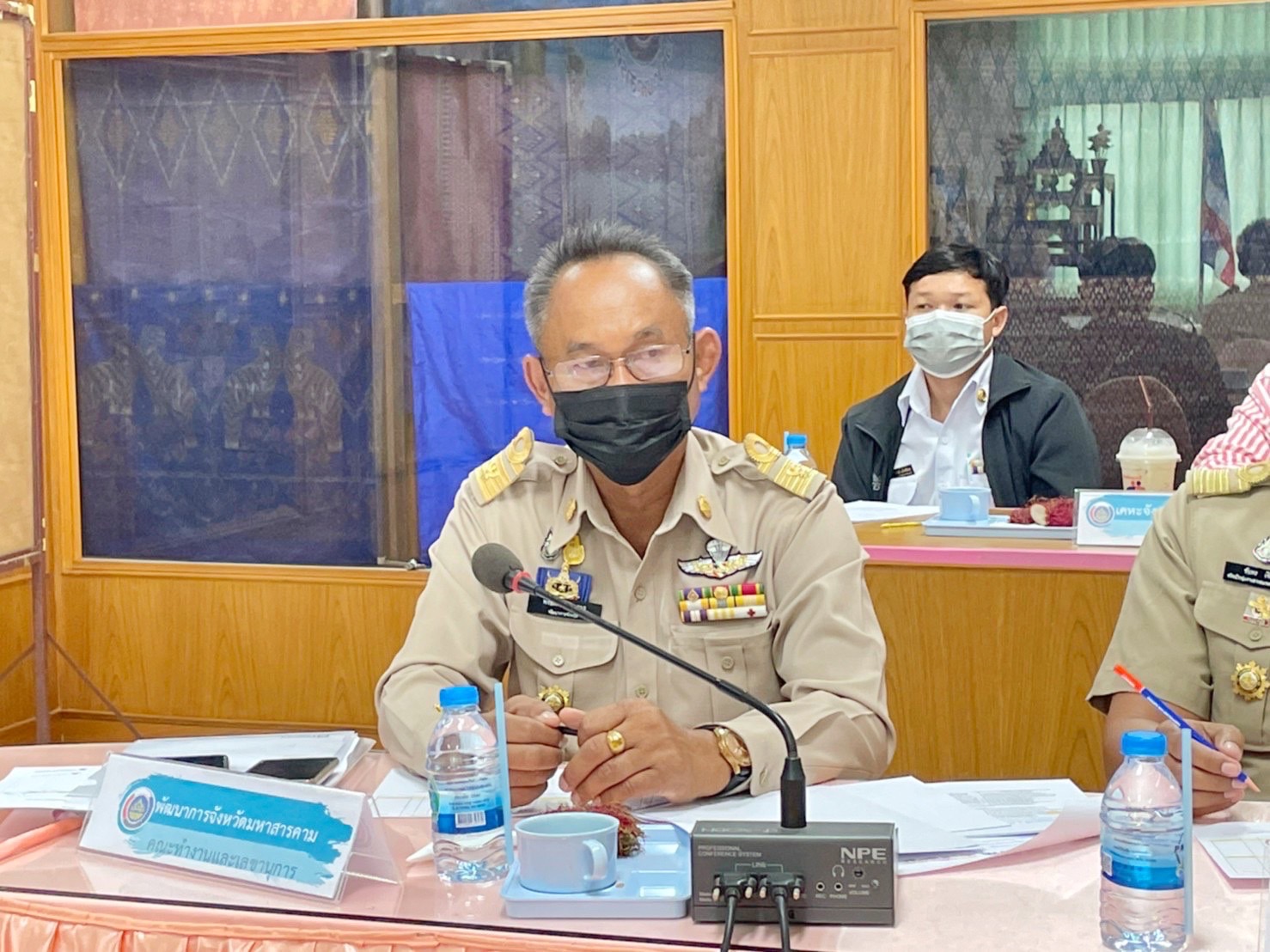 รองผู้ว่าราชการจังหวัดมหาสารคาม “ประชุมคณะทำงานรับผิดชอบตามมิติของปัญหาการขจัดความยากจนและพัฒนาคนทุกช่วงวัยอย่างยั่งยืน ตามหลักปรัชญาของเศรษฐกิจพอเพียงจังหวัดมหาสารคาม” (มิติปัญหาด้านความเป็นอยู่)