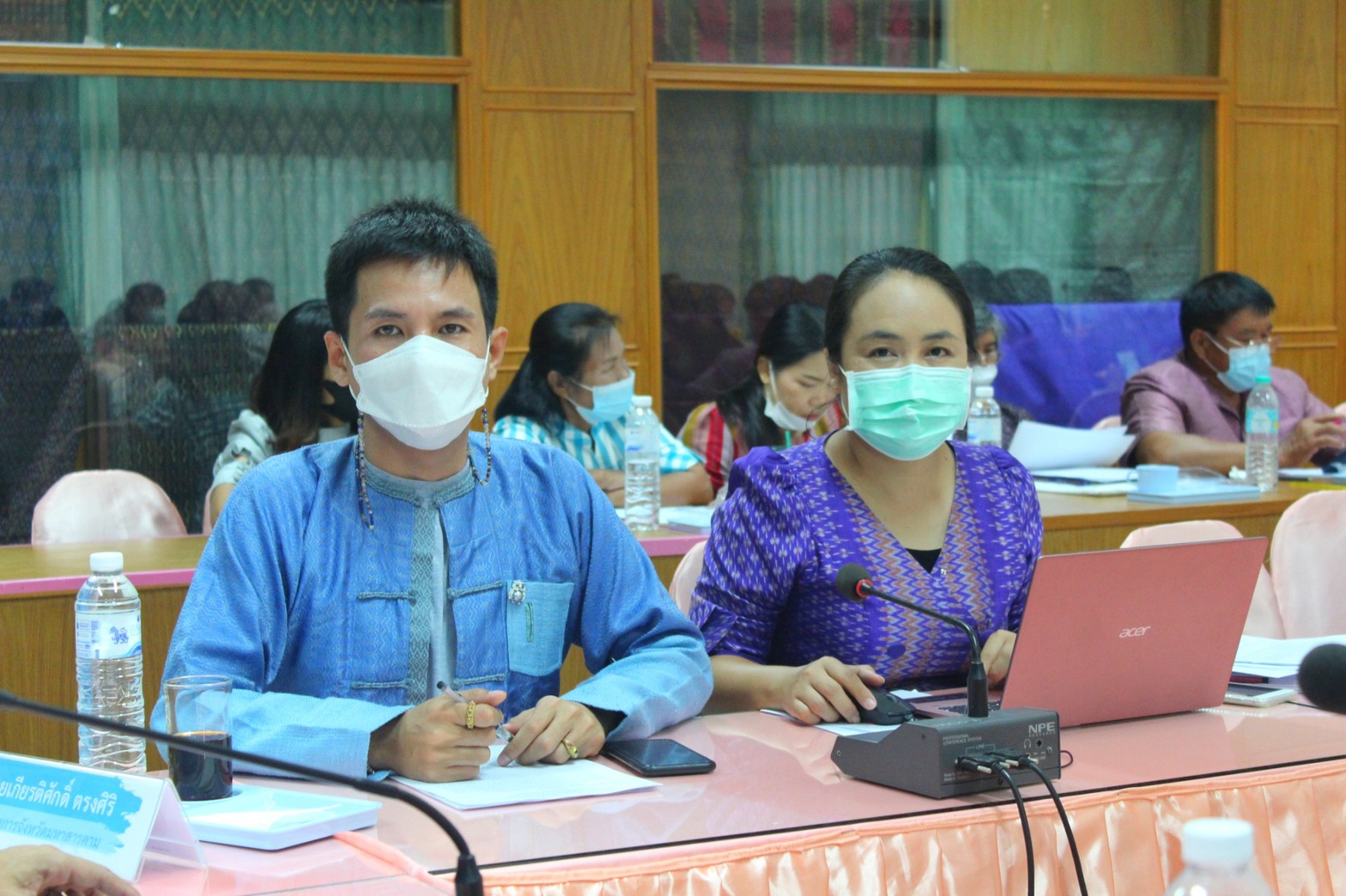 พช.มหาสารคามประชุมการจัดงานกาชาดและมหกรรมมหาสารคามเมืองแห่งสินค้าดี ก้าวสู่สากล ประจำปี ๒๕๖๕ และการประกวดผ้าลายพระราชทาน ผ้าขิดลายนารีรัตนราชกัญญา