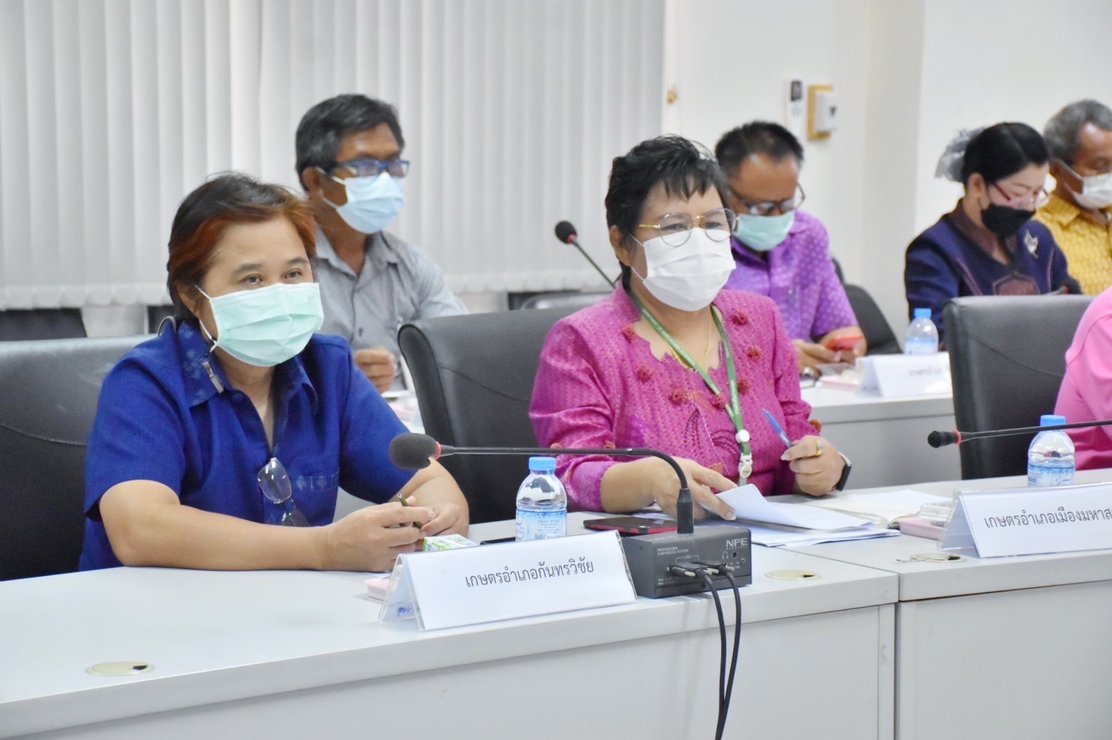 พช.มหาสารคาม ร่วมกับ สำนักงานจังหวัด เกษตรจังหวัด มหาวิทยาลัยมหาสารคาม ประชุมทีมขับเคลื่อนการดำเนินงาน ศจพ.จ.มหาสารคาม (มิติด้านรายได้)