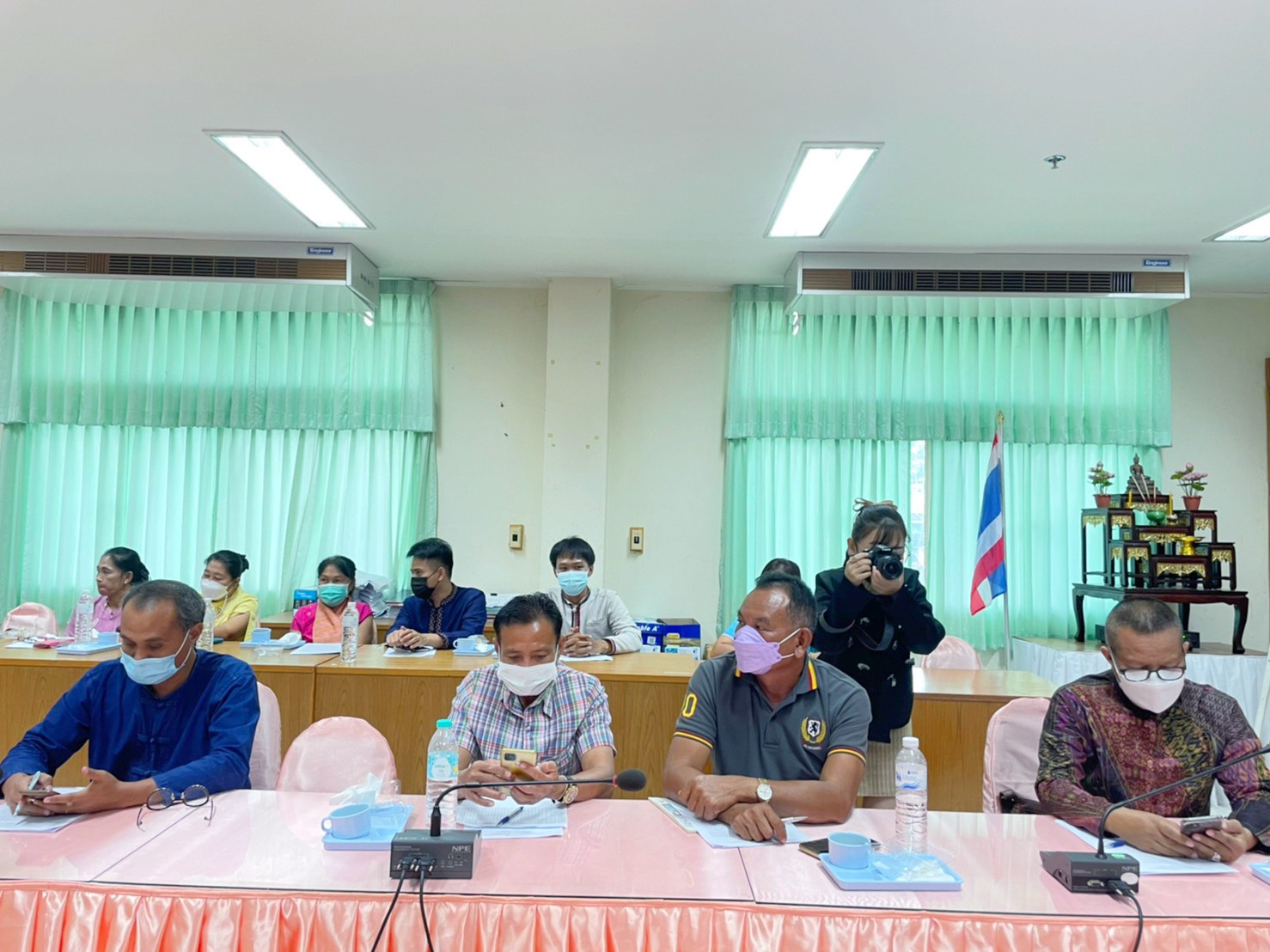 พช.มหาสารคามประชุมการจัดงานกาชาดและมหกรรมมหาสารคามเมืองแห่งสินค้าดี ก้าวสู่สากล ประจำปี ๒๕๖๕ และการประกวดผ้าลายพระราชทาน ผ้าขิดลายนารีรัตนราชกัญญา