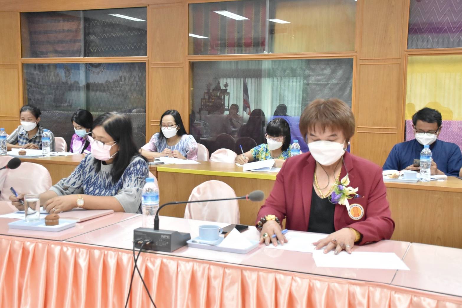 พช.มหาสารคาม ประชุมคณะกรรมการฝ่ายจัดงานเส้นสายลายผ้า ในงาน”กาชาดและมหกรรมมหาสารคามเมืองแห่งสินค้าดีก้าวสู่สากล” ประจำปี 2565