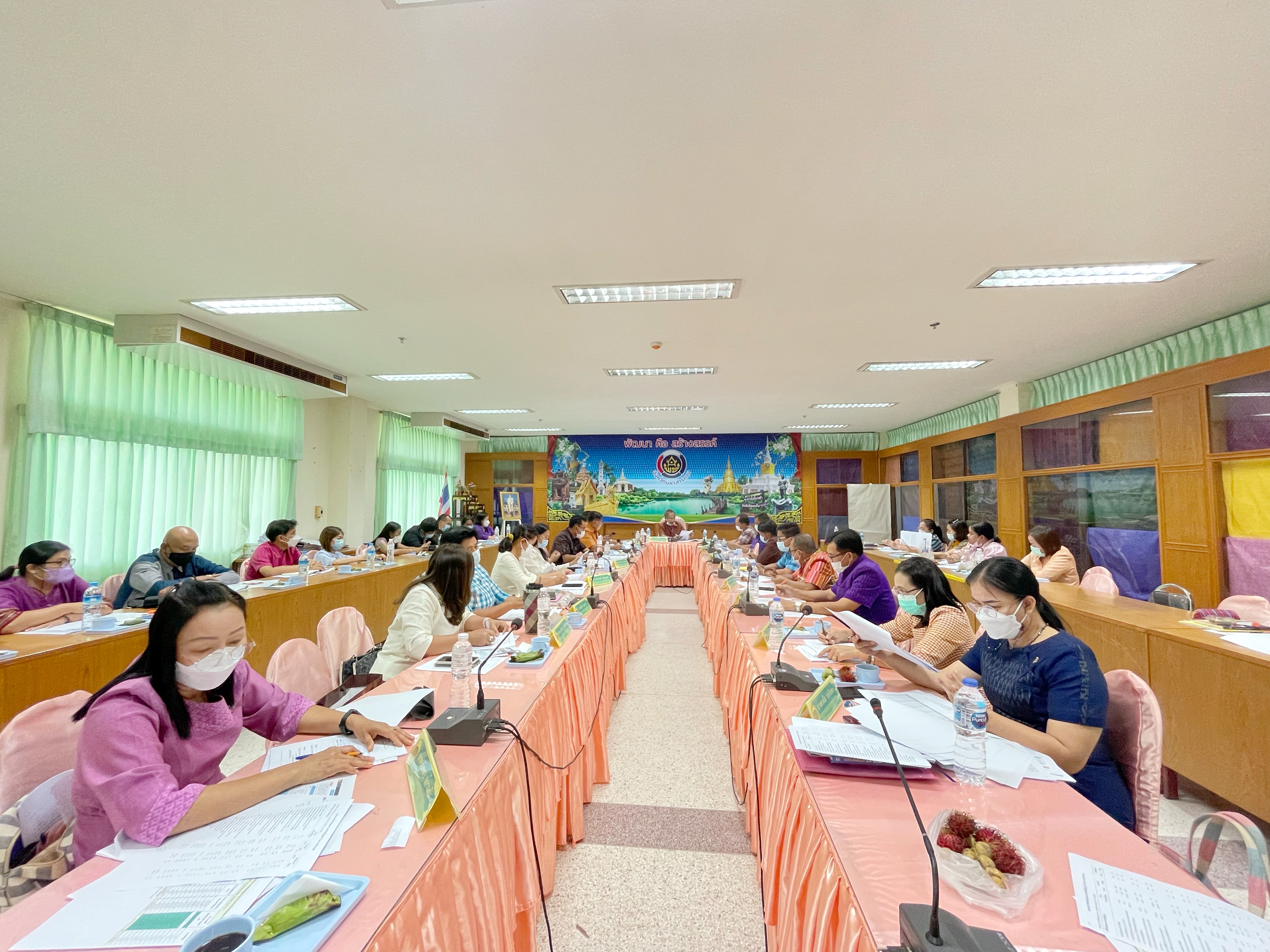 พช.มหาสารคาม “ประชุมประจำเดือนสำนักงานพัฒนาชุมชนจังหวัดมหาสารคาม ครั้งที่ 7/2565”