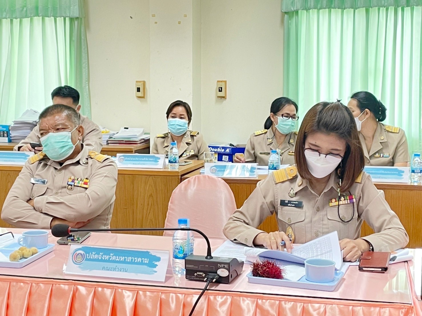 รองผู้ว่าราชการจังหวัดมหาสารคาม “ประชุมคณะทำงานรับผิดชอบตามมิติของปัญหาการขจัดความยากจนและพัฒนาคนทุกช่วงวัยอย่างยั่งยืน ตามหลักปรัชญาของเศรษฐกิจพอเพียงจังหวัดมหาสารคาม” (มิติปัญหาด้านความเป็นอยู่)