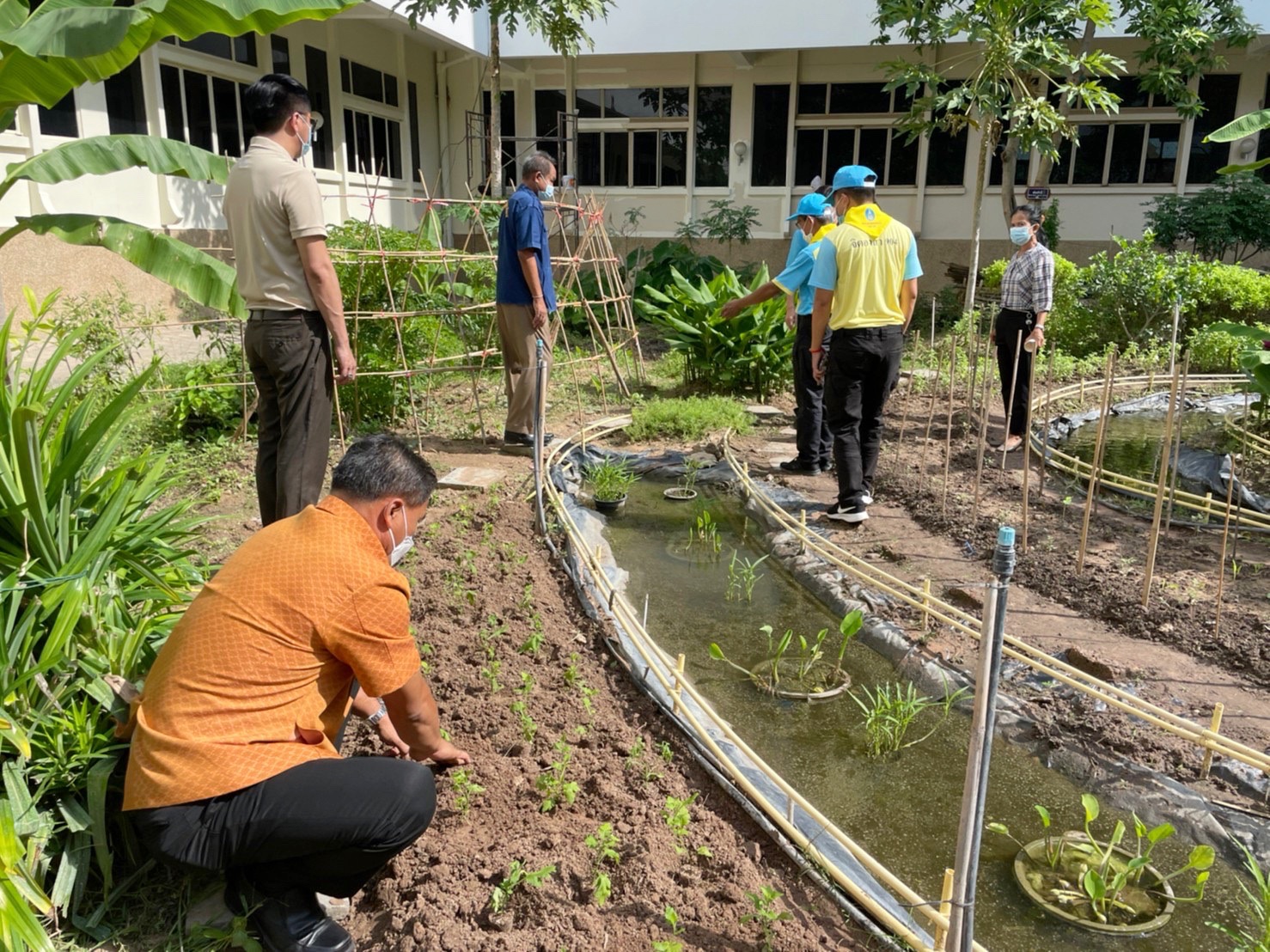 ผู้ว่าราชการจังหวัดมหาสารคามนำทีมปรับปรุงภูมิทัศน์ ลานจตุรมุข ศาลากลางจังหวัดมหาสารคาม