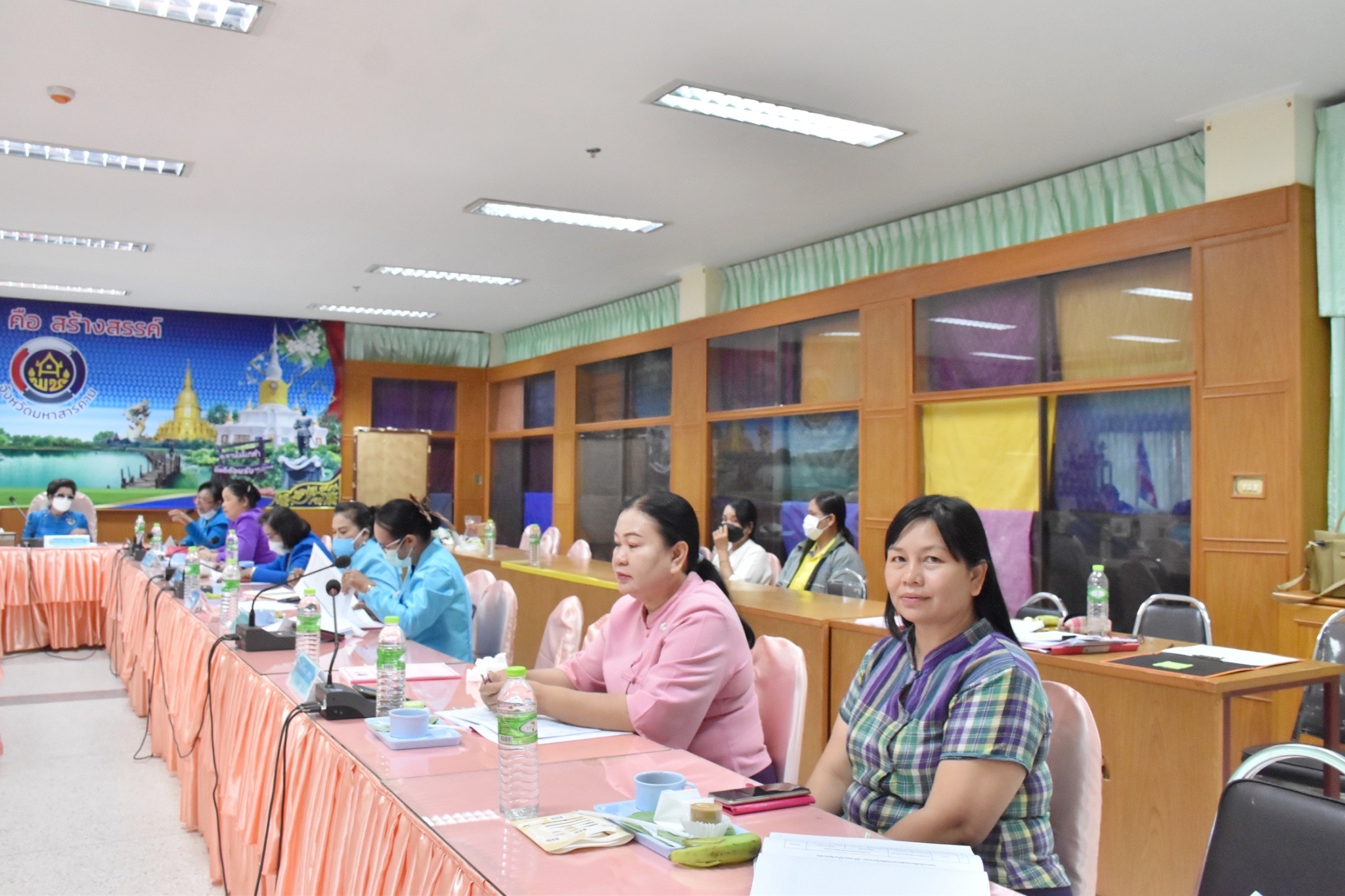 คณะทำงานขับเคลื่อนกองทุนพัฒนาบทบาทสตรีจังหวัดมหาสารคาม จัดประชุมครั้งที่ 4/2565
