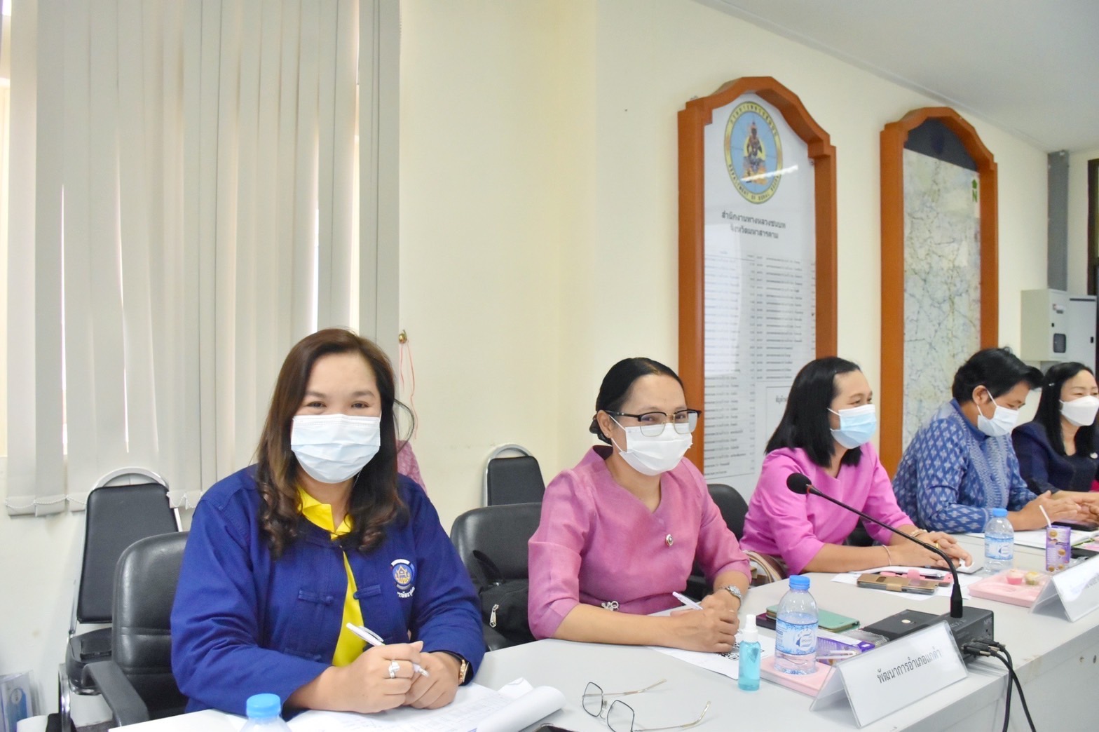 พช.มหาสารคาม ร่วมกับ สำนักงานจังหวัด เกษตรจังหวัด มหาวิทยาลัยมหาสารคาม ประชุมทีมขับเคลื่อนการดำเนินงาน ศจพ.จ.มหาสารคาม (มิติด้านรายได้)