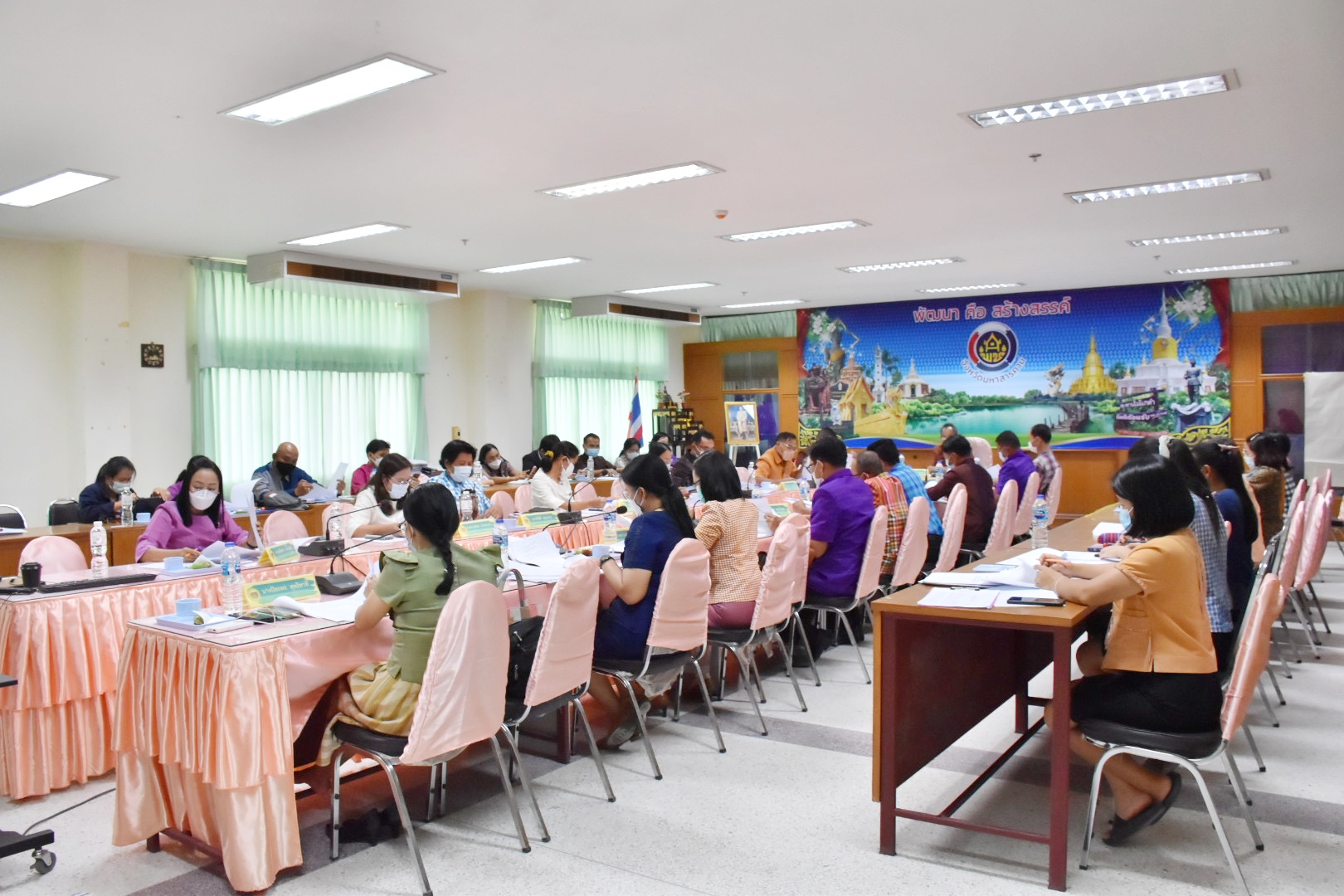 พช.มหาสารคาม “ประชุมประจำเดือนสำนักงานพัฒนาชุมชนจังหวัดมหาสารคาม ครั้งที่ 7/2565”