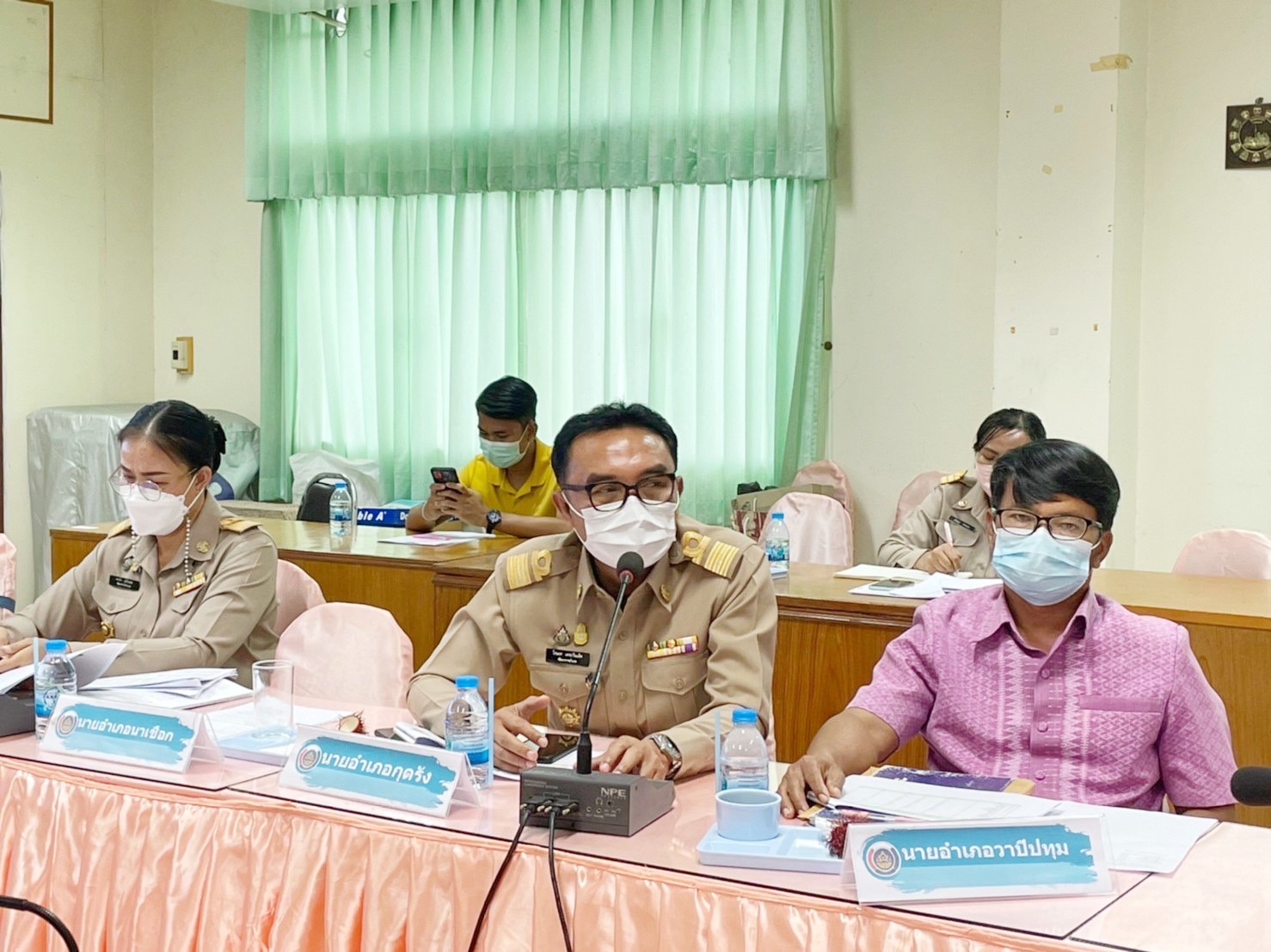 รองผู้ว่าราชการจังหวัดมหาสารคาม “ประชุมคณะทำงานรับผิดชอบตามมิติของปัญหาการขจัดความยากจนและพัฒนาคนทุกช่วงวัยอย่างยั่งยืน ตามหลักปรัชญาของเศรษฐกิจพอเพียงจังหวัดมหาสารคาม” (มิติปัญหาด้านความเป็นอยู่)