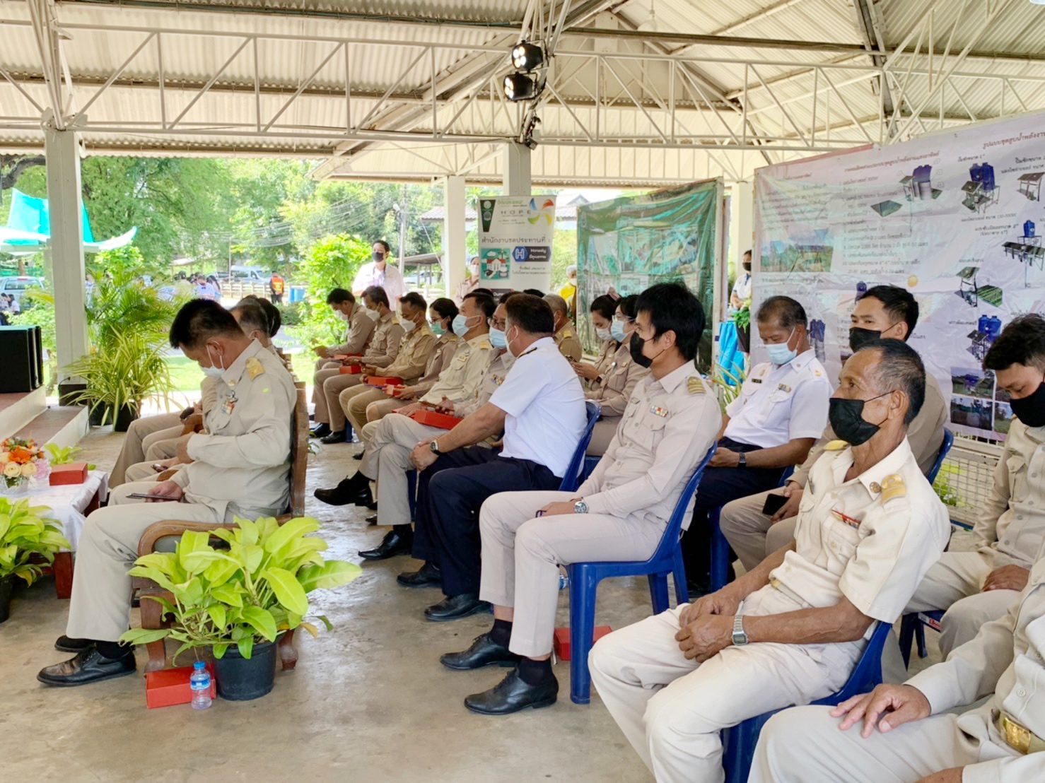 พช.จังหวัดมหาสารคามร่วมเป็นเกียรติในพิธีเปิด การจัดนิทรรศการ วันสถาปนากรมชลประทาน 120 ปี