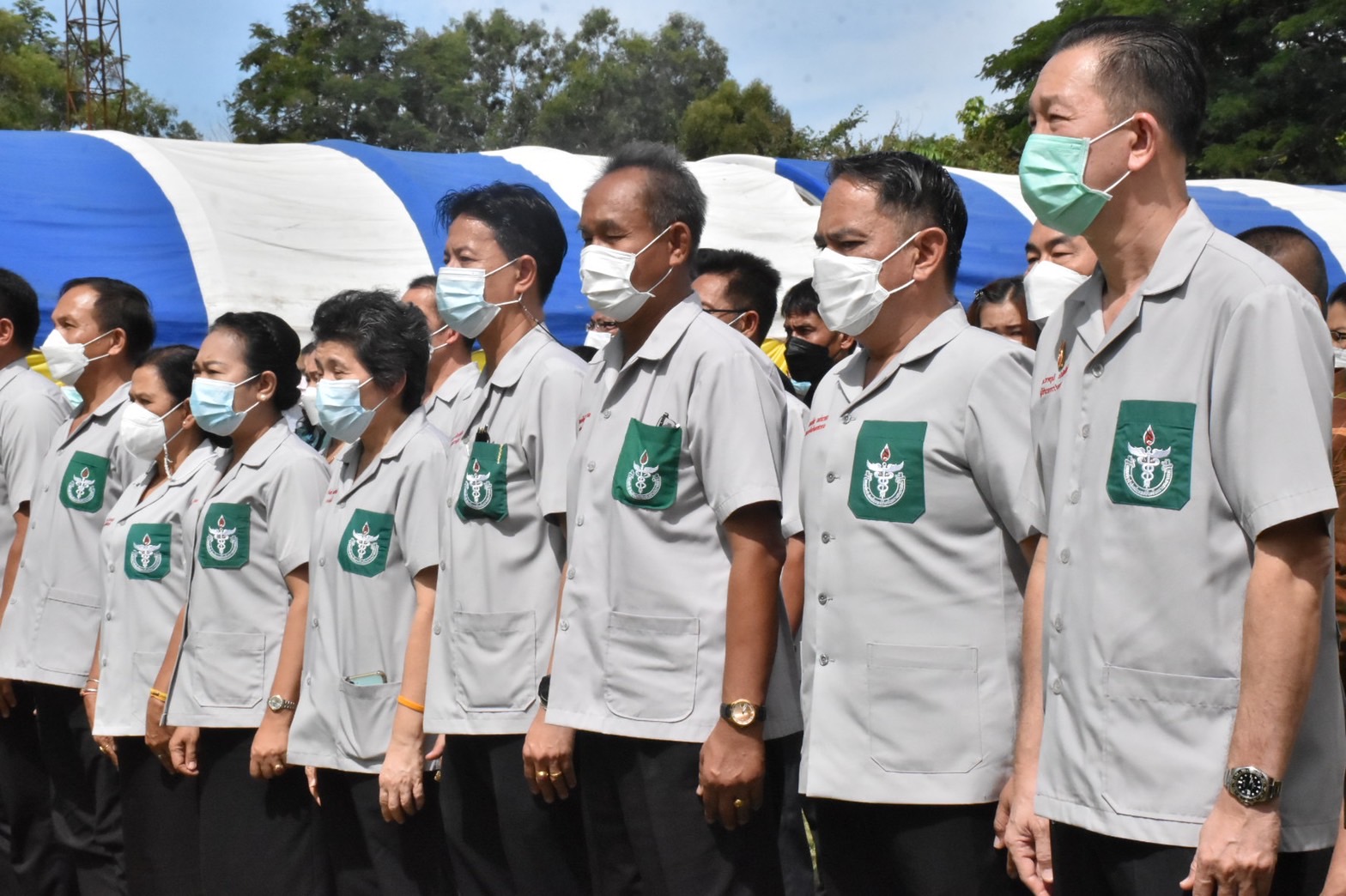 พช.มหาสารคาม ร่วมโครงการปกป้องและเชิดชูสถาบันพระมหากษัตริย์ และหน่วยบำบัดทุกข์ บำรุงสุข สร้างรอยยิ้มให้ประชาชน จ.มหาสารคาม (จังหวัดเคลื่อนที่ ) ประจำเดือน มิ.ย. 2565