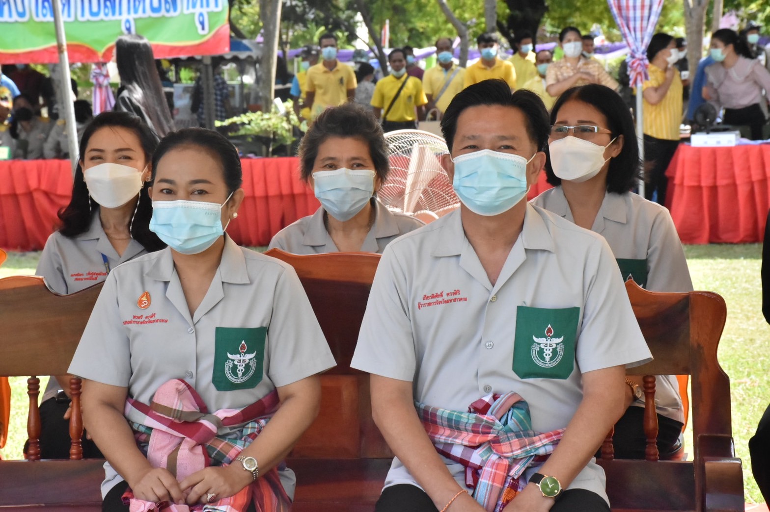 พช.มหาสารคาม ร่วมโครงการปกป้องและเชิดชูสถาบันพระมหากษัตริย์ และหน่วยบำบัดทุกข์ บำรุงสุข สร้างรอยยิ้มให้ประชาชน จ.มหาสารคาม (จังหวัดเคลื่อนที่ ) ประจำเดือน มิ.ย. 2565