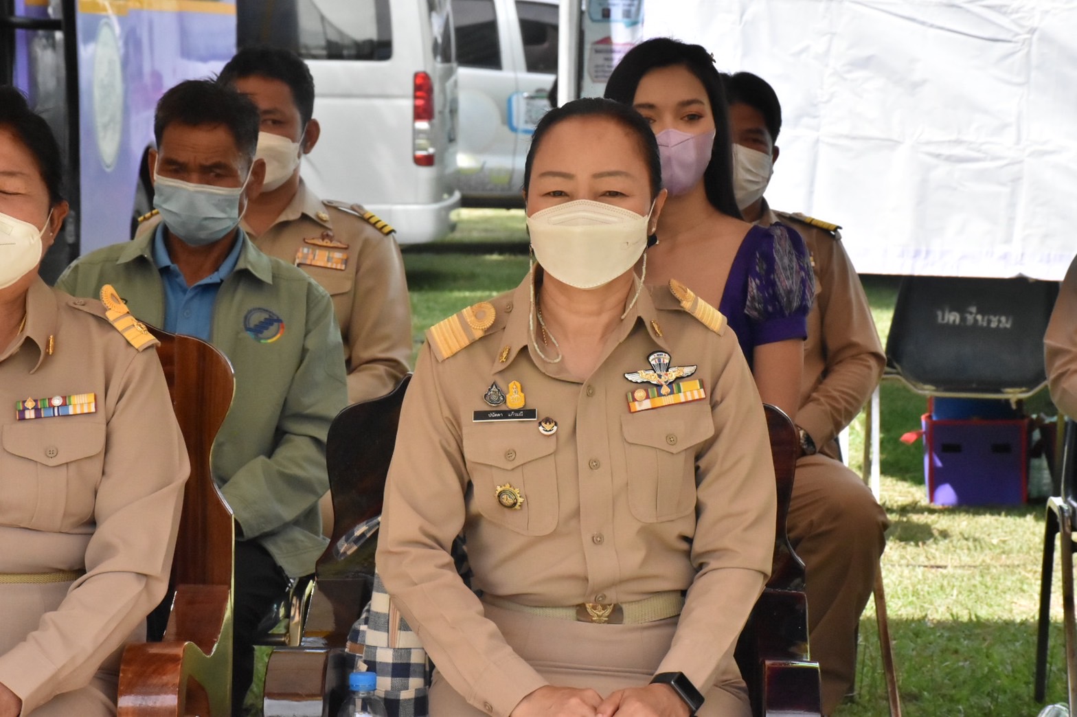 พช.มหาสารคาม ร่วมโครงการปกป้องและเชิดชูสถาบันพระมหากษัตริย์ และหน่วยบำบัดทุกข์ บำรุงสุข สร้างรอยยิ้มให้ประชาชน จ.มหาสารคาม (จังหวัดเคลื่อนที่ ) ประจำเดือน มิ.ย. 2565