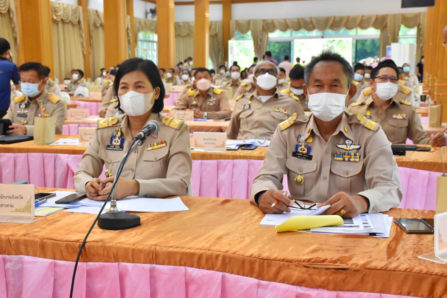 พัฒนาการจังหวัดมหาสารคาม ร่วมประชุมคณะกรมการจังหวัดมหาสารคาม ประจำเดือนมิถุนายน 2565