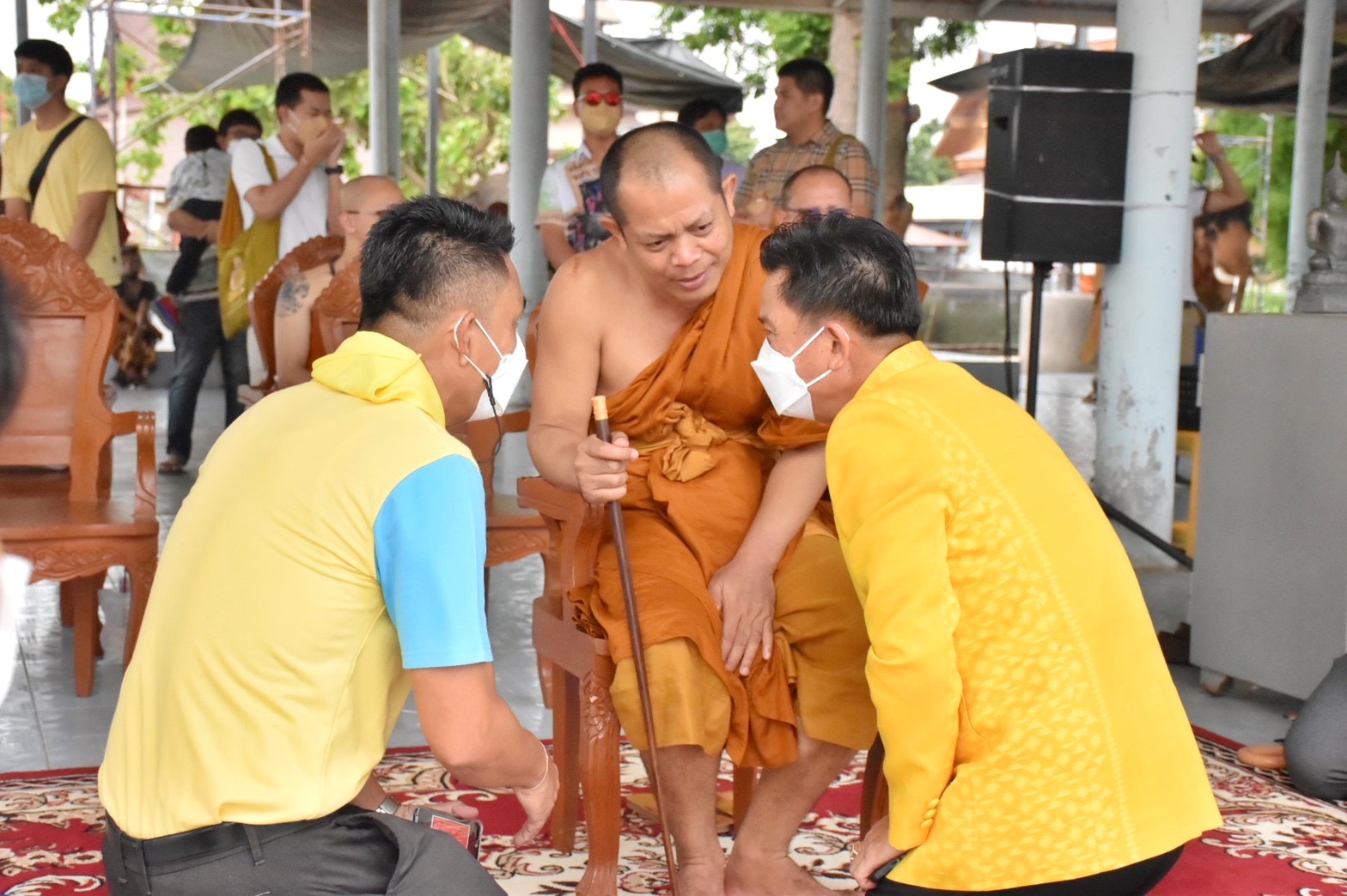 จังหวัดมหาสารคาม ร่วมมอบความสุขให้กับพี่น้องประชาชน ณ วัดป่าวังน้ำเย็น